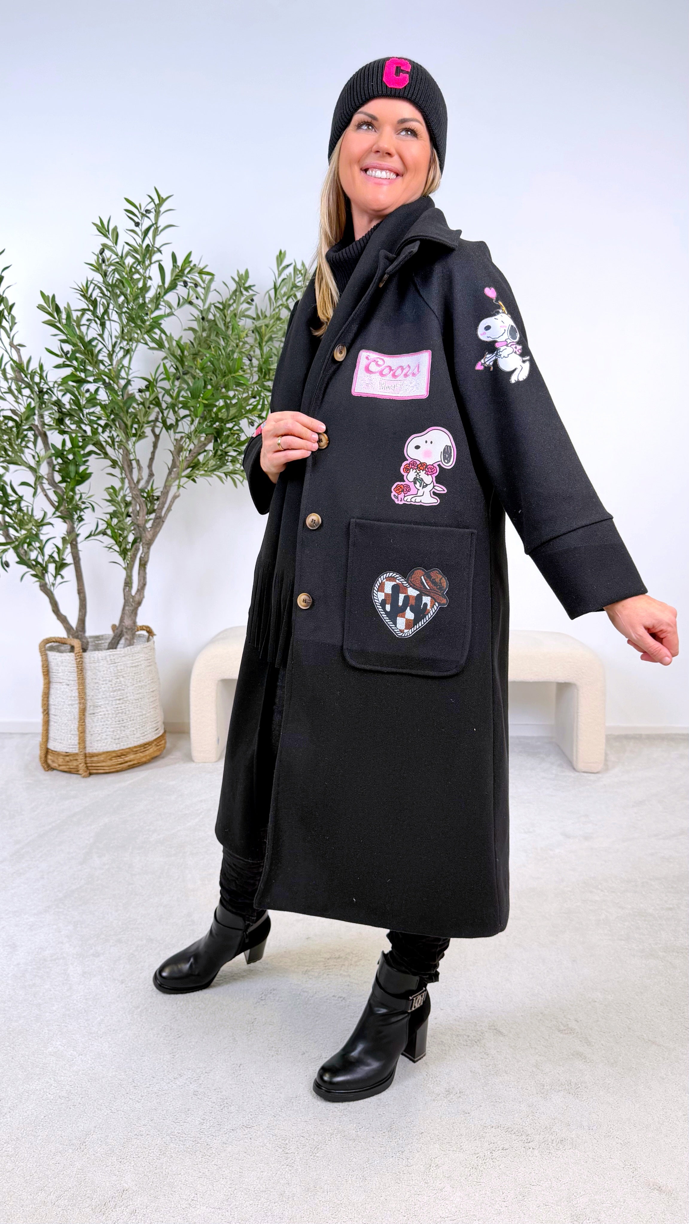 Mantel Cartoon Crush *Schwarz*