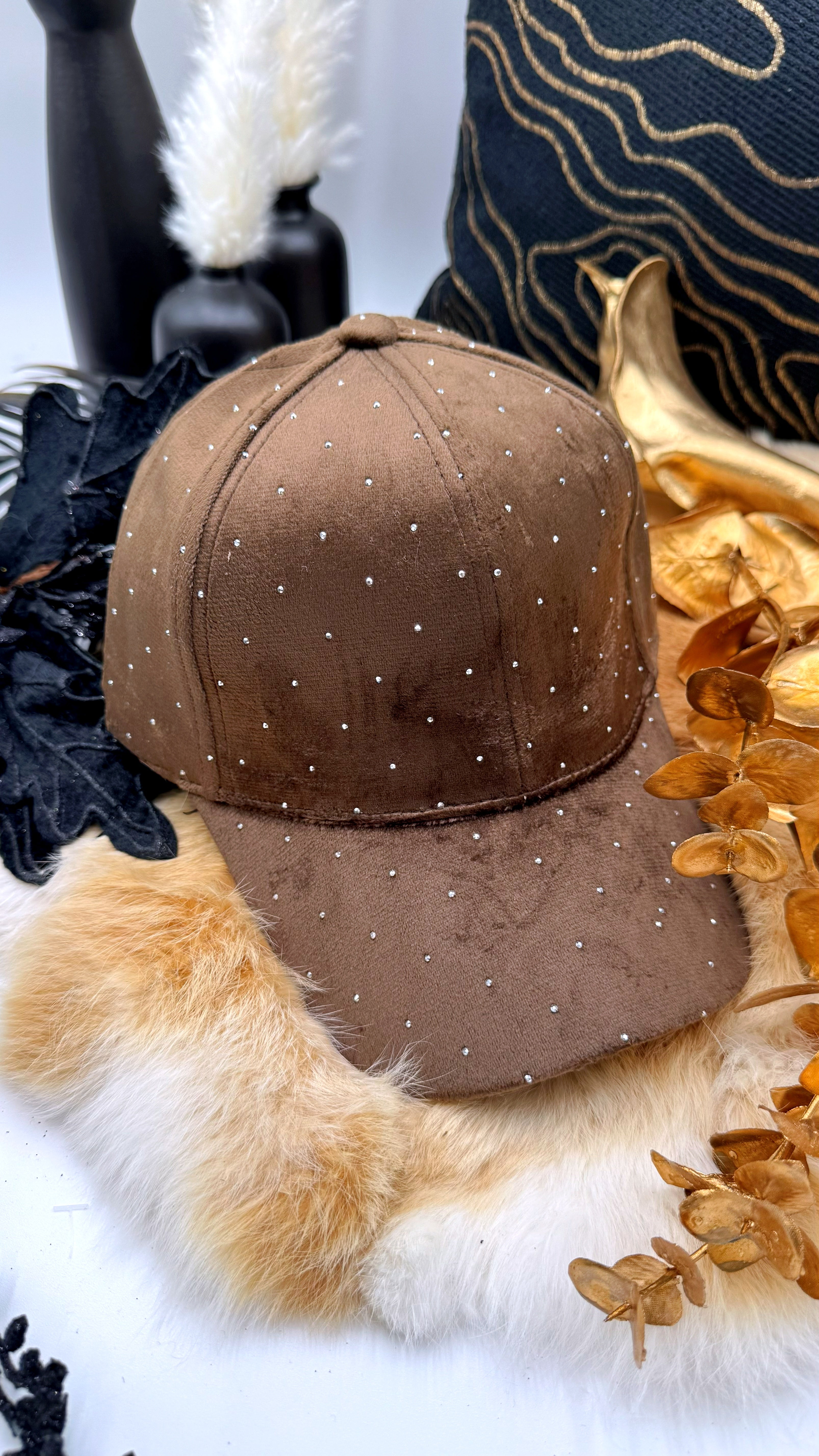 Kappe Satin Sparkle *Schoko*