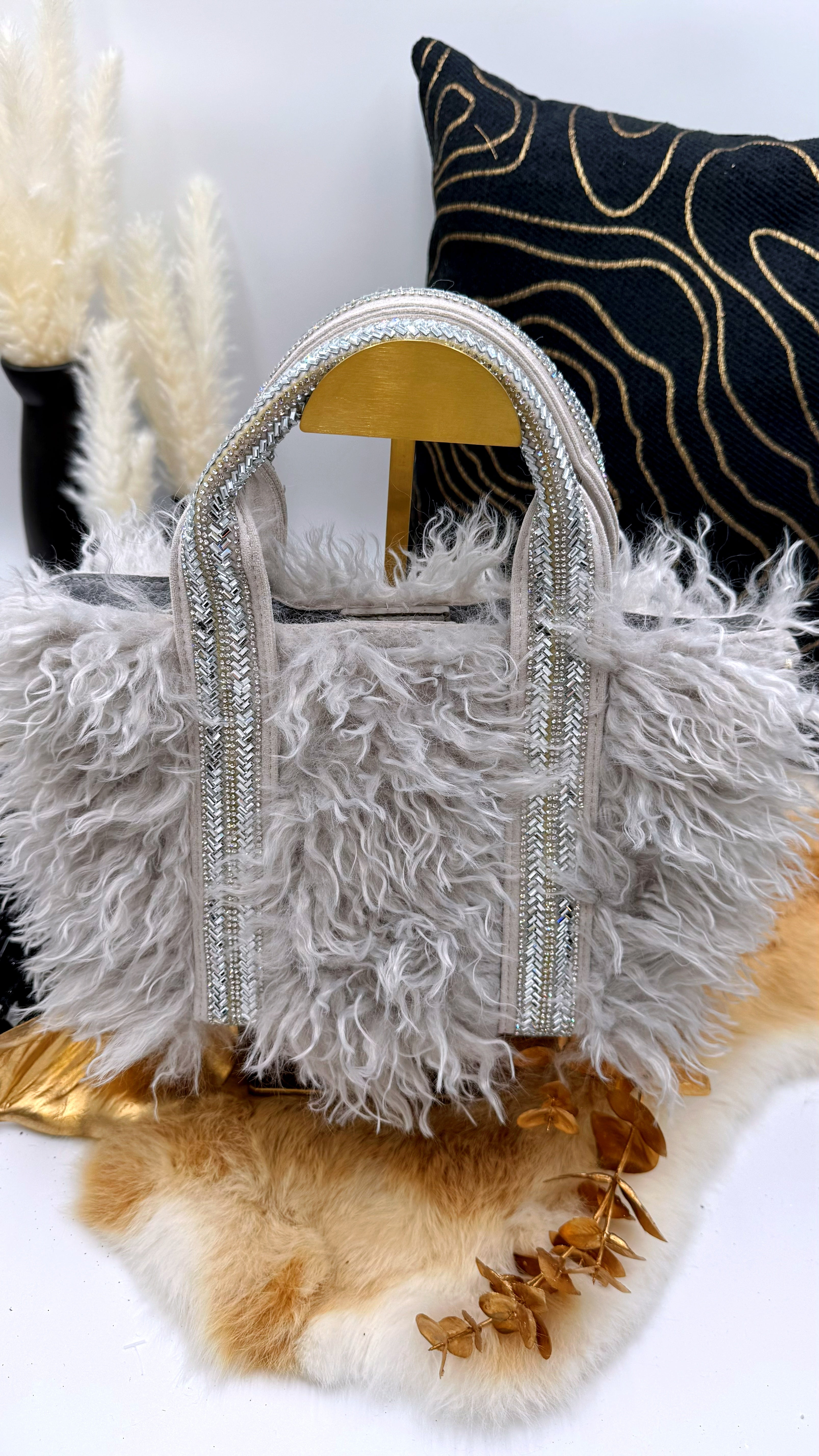 Handtasche Belle de Neige *Hellgrau*