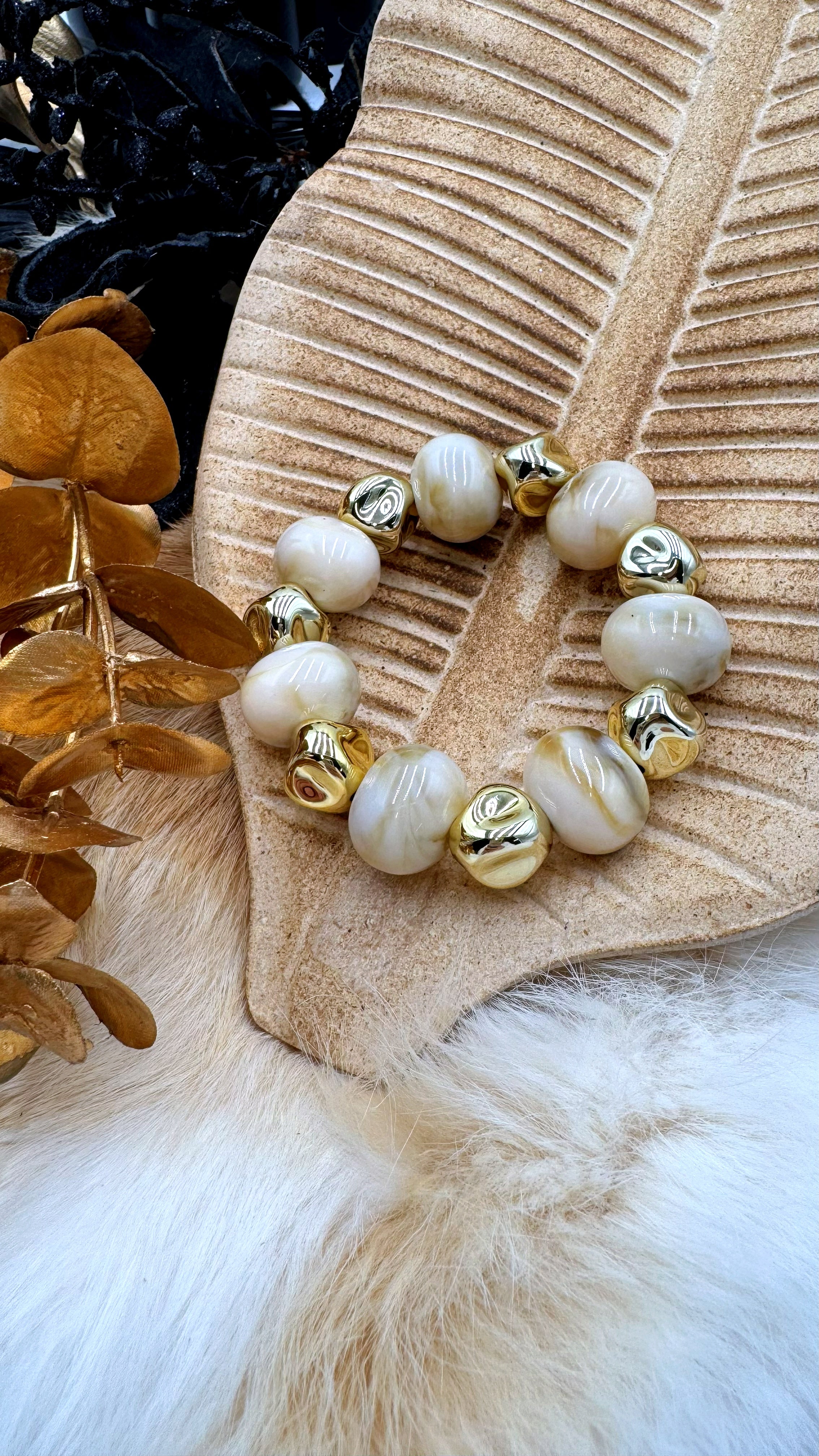 Armband Opulent Night *Beige*