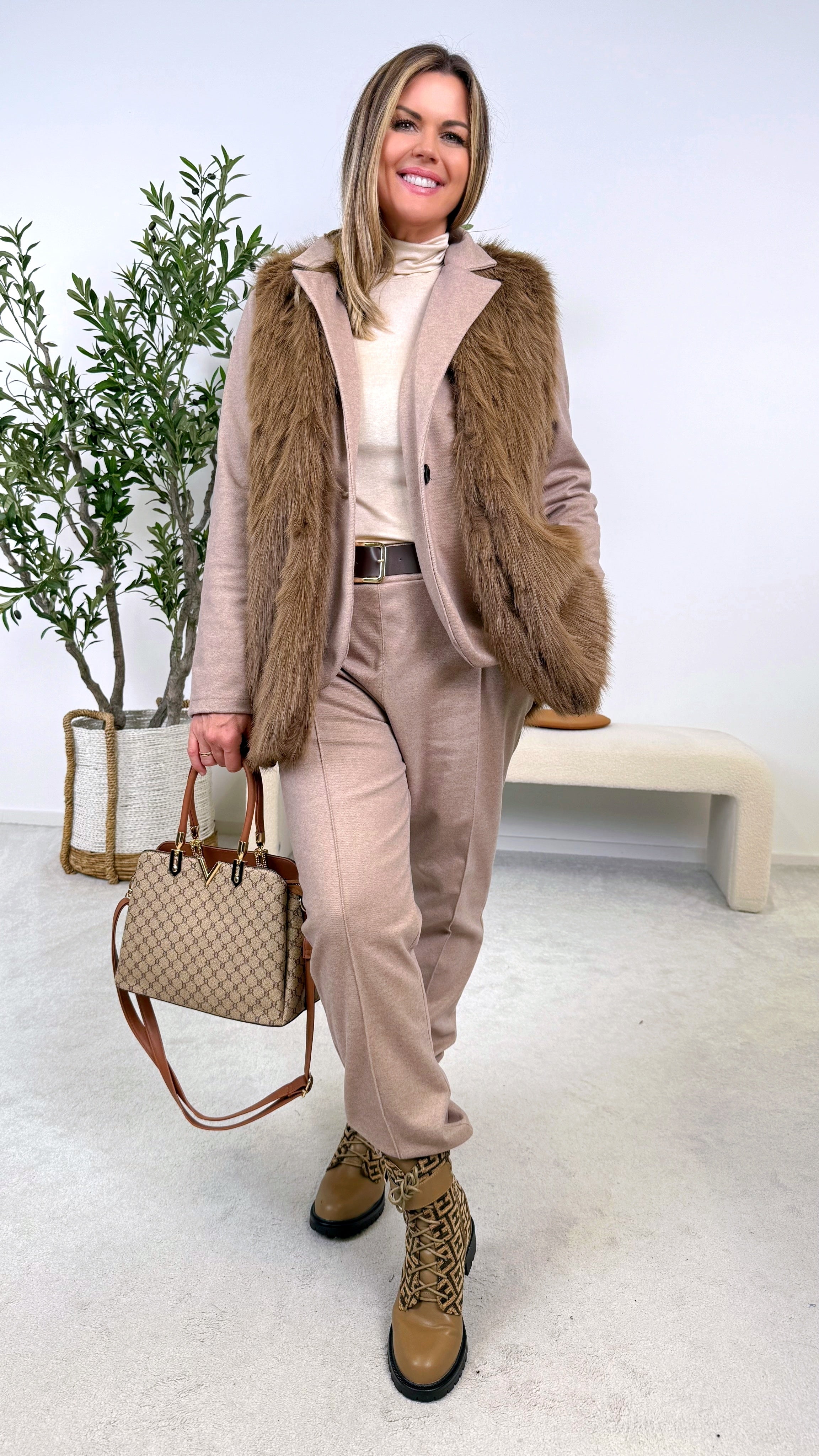 Weste La Femme *Camel*