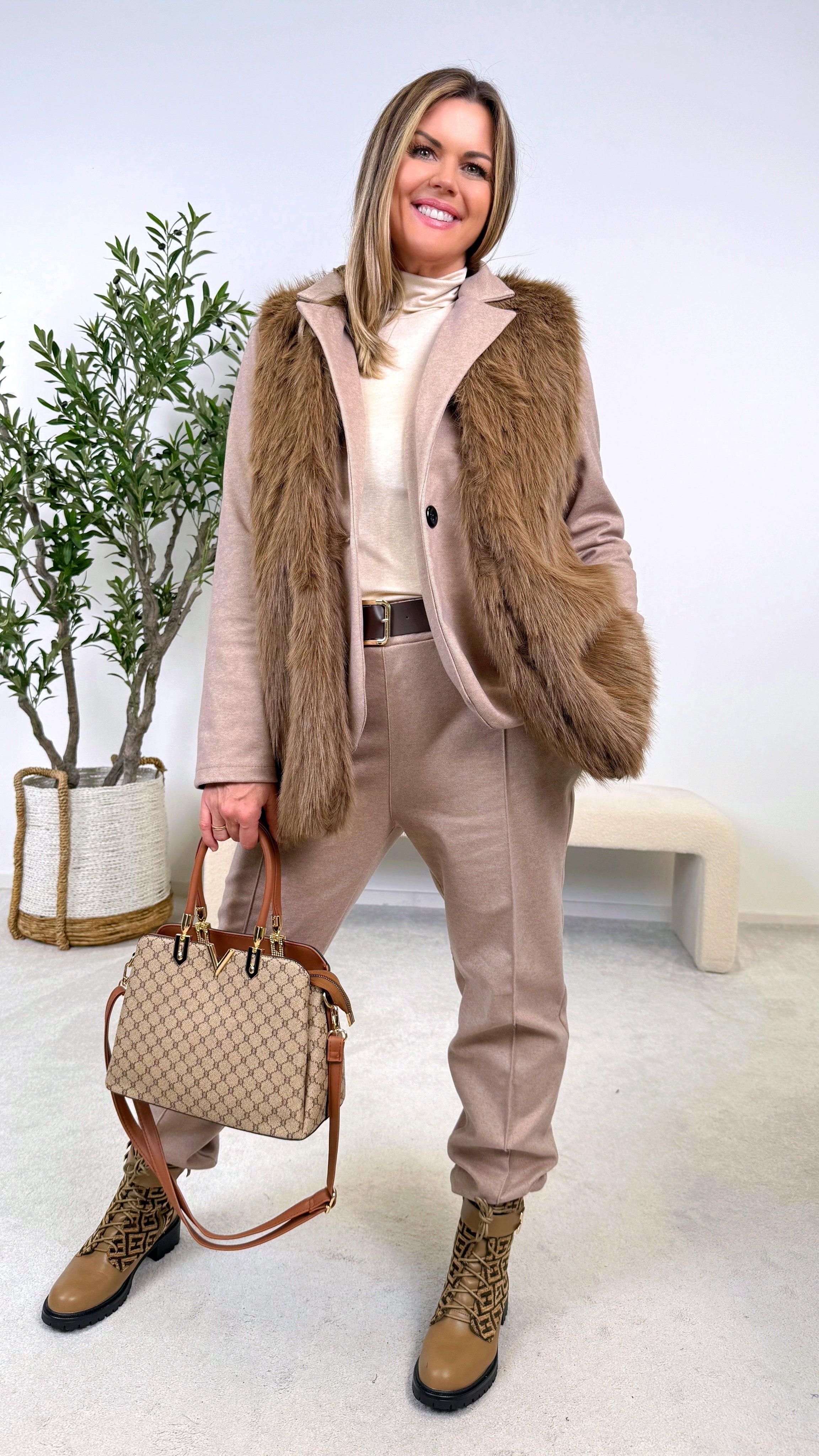 Weste La Femme *Camel*