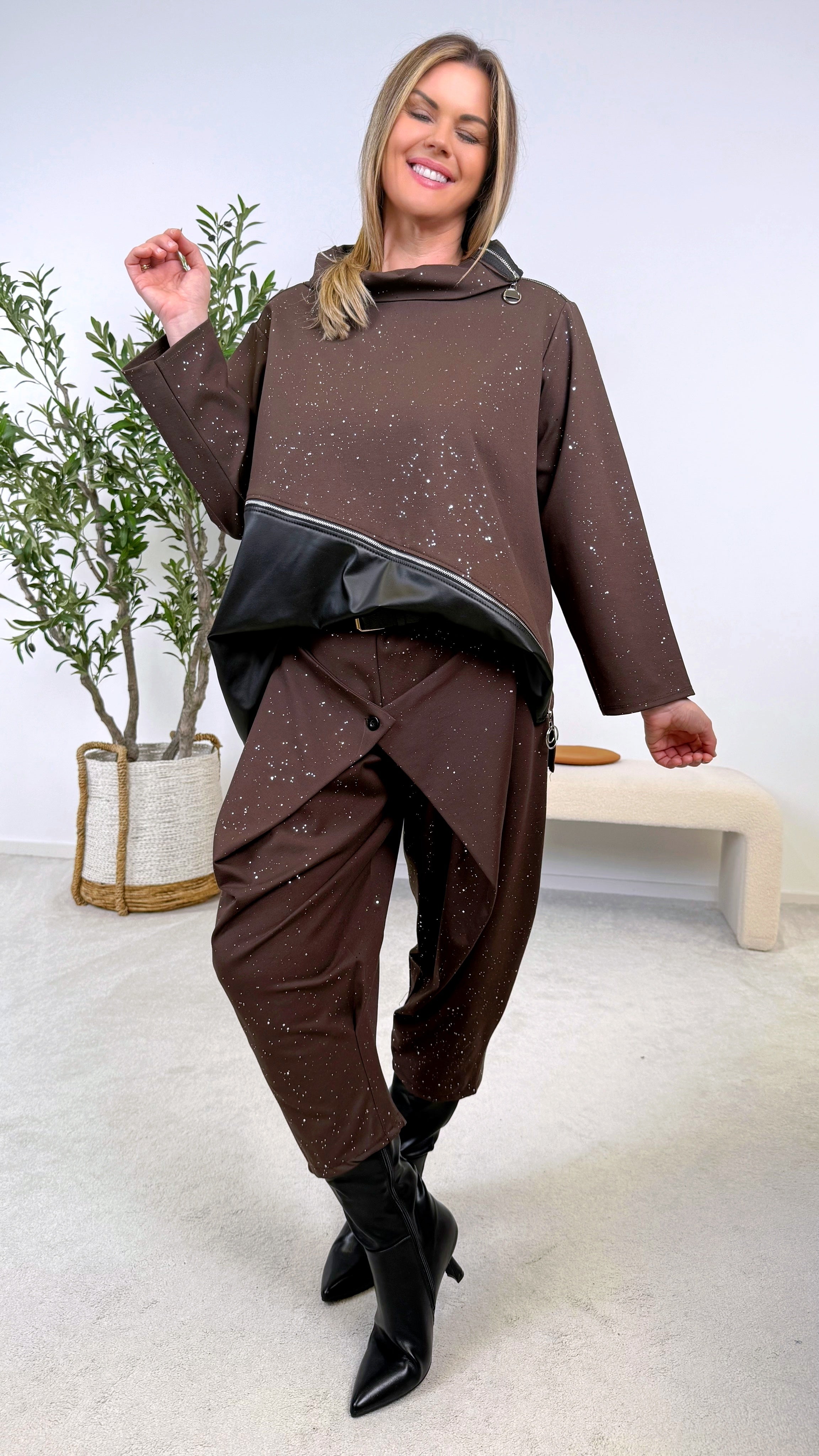 Sweatshirt Power Glow *Schoko*