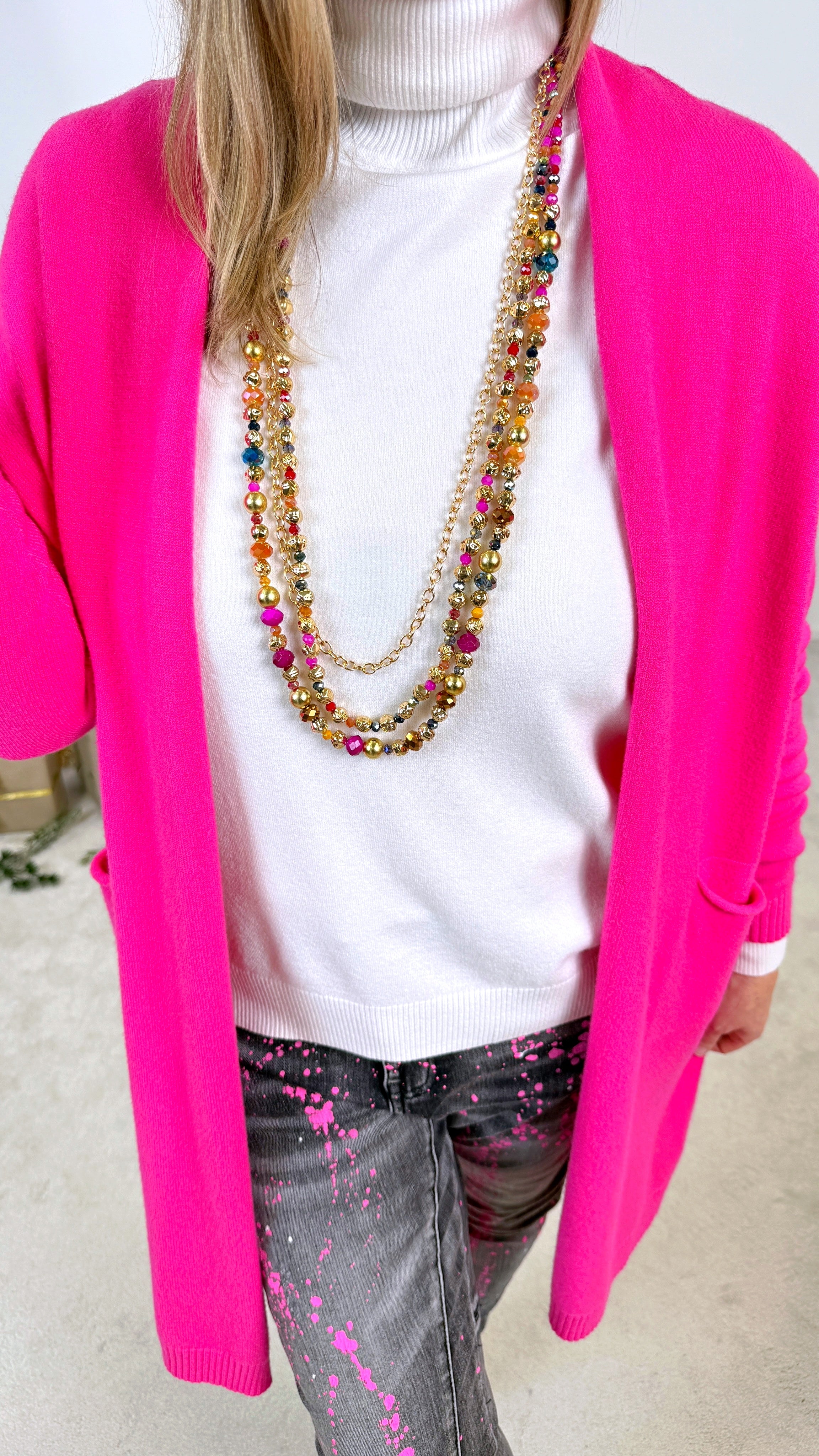 Strickjacke Pink Passion