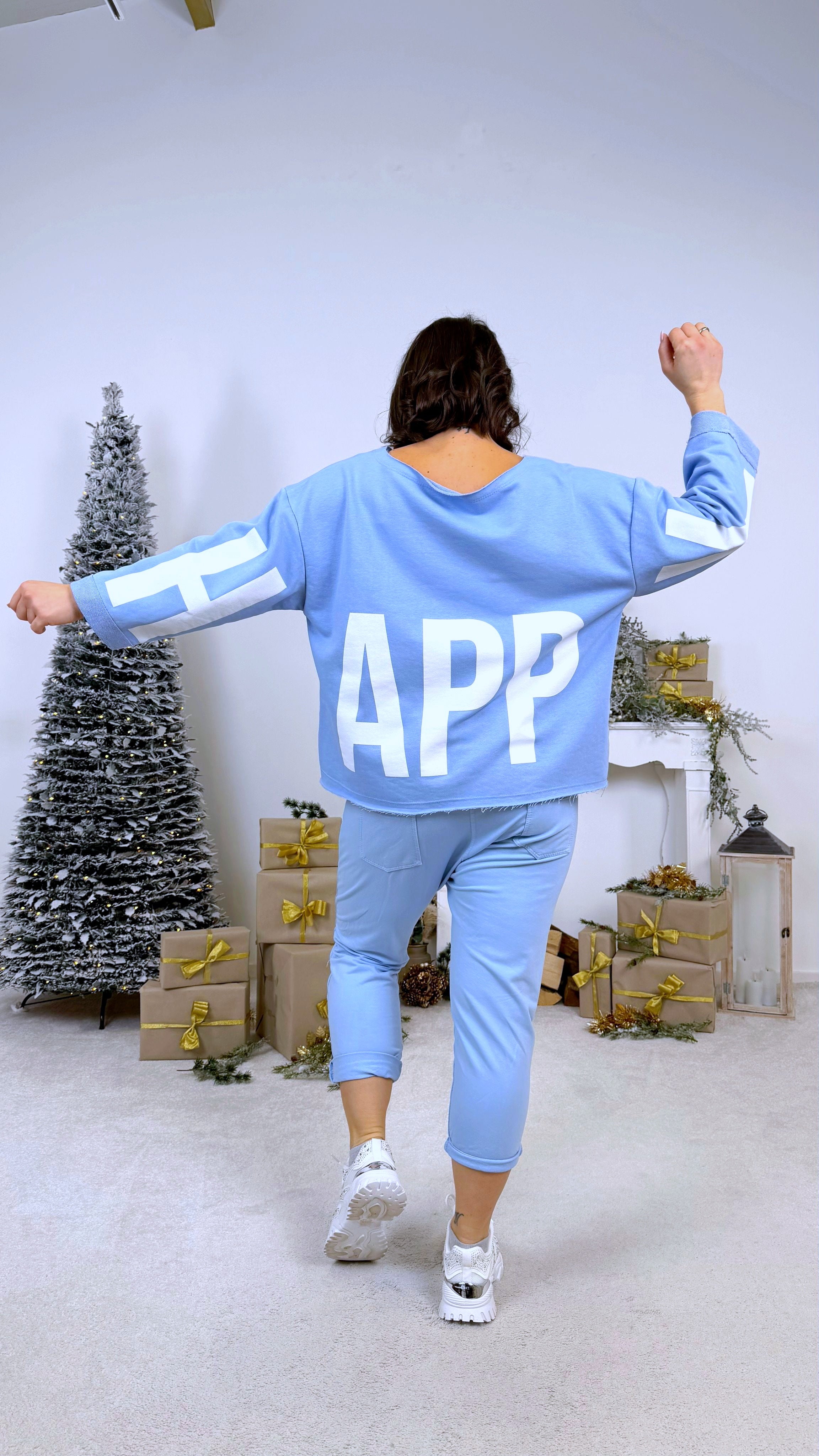 Pullover Happiness Circle *Hellblau*