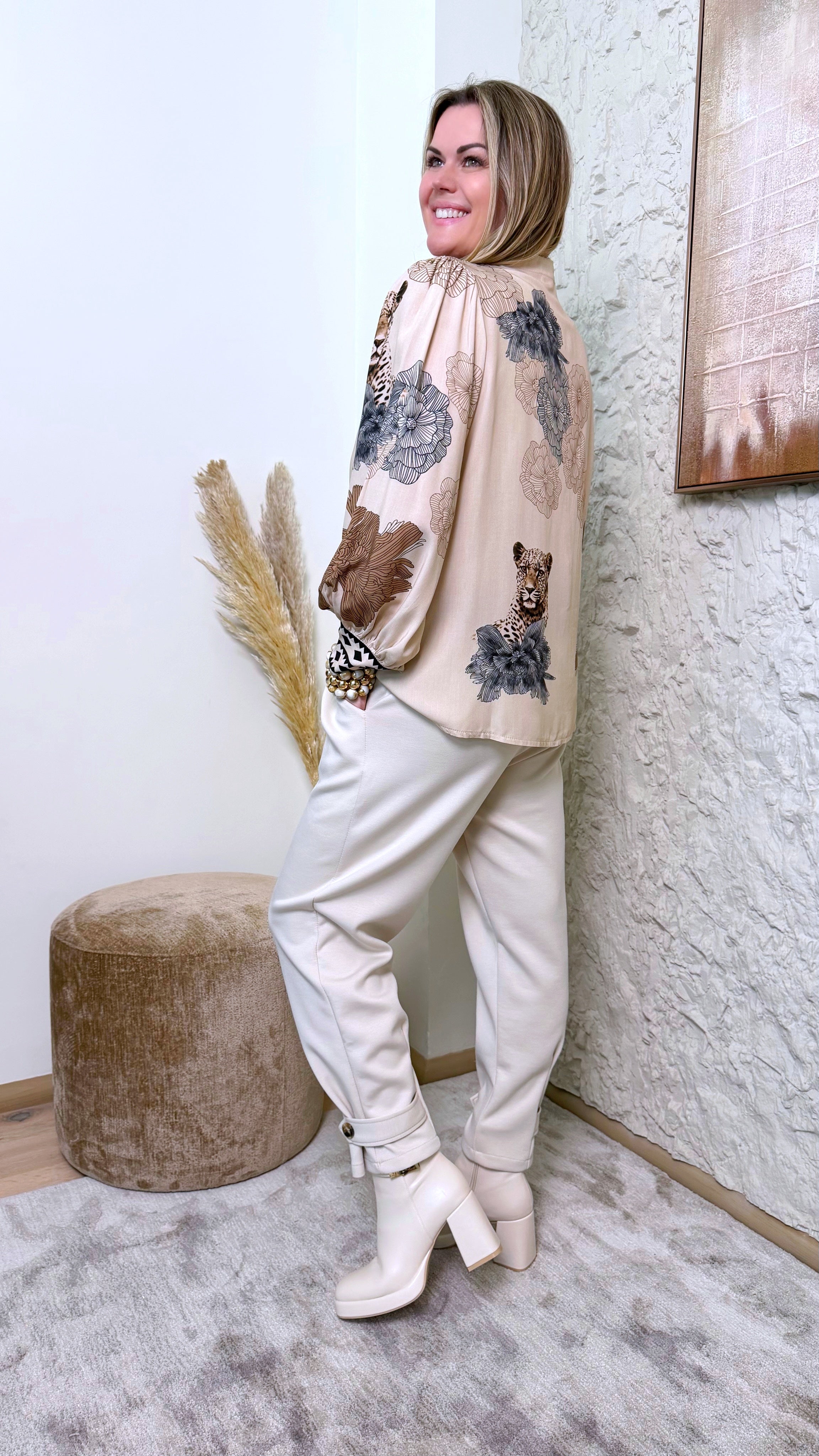 Bluse Jungle Art Couture *Beige*