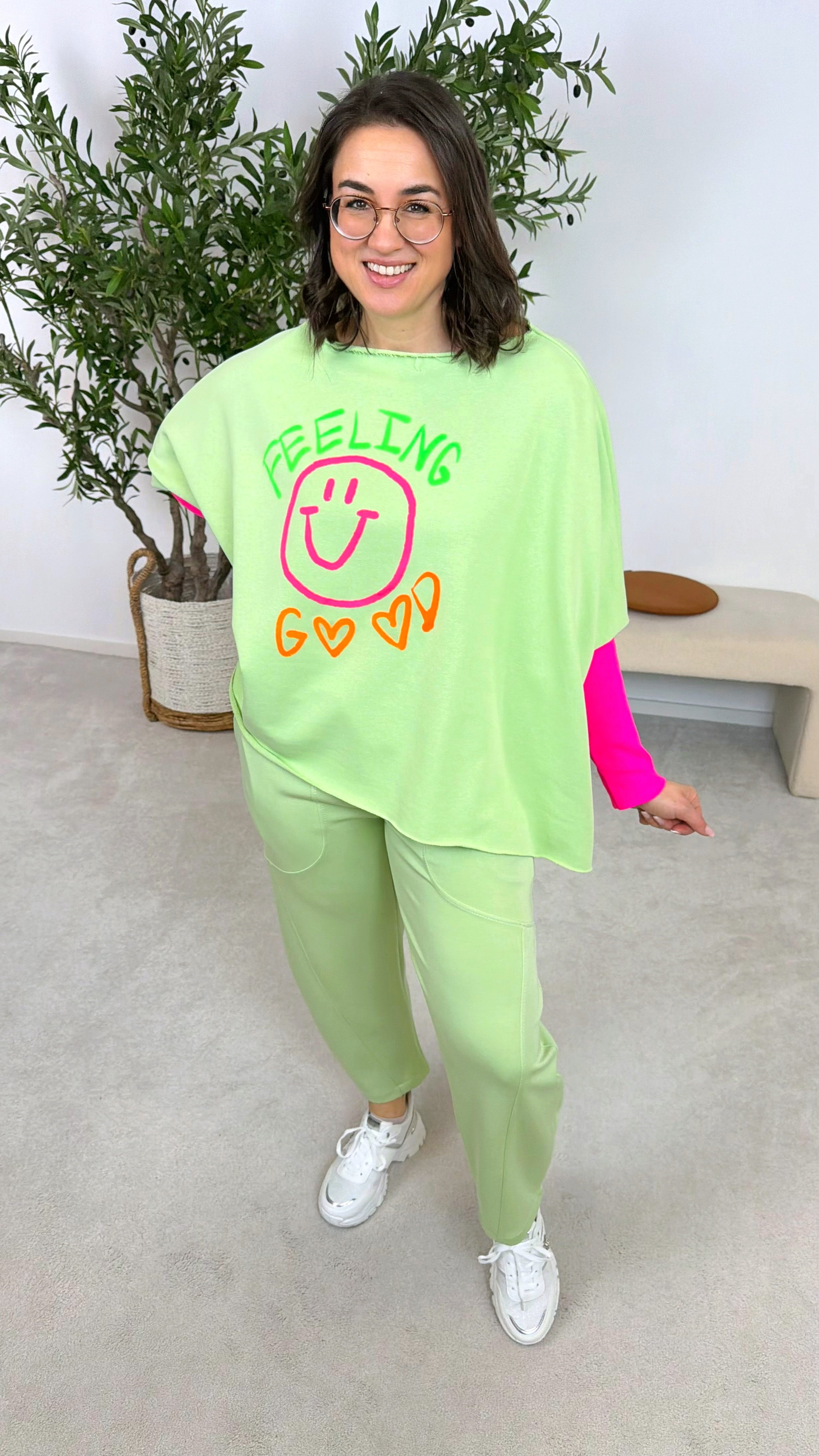 Pullover Happy Energy *Apfelgrün*