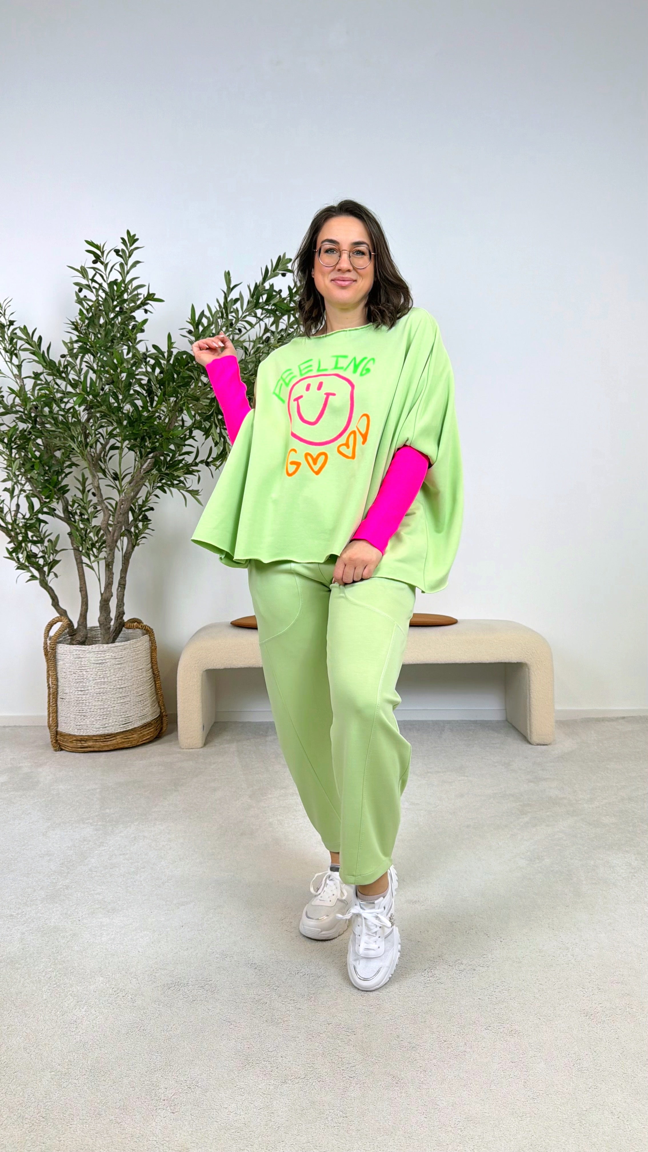 Pullover Happy Energy *Apfelgrün*