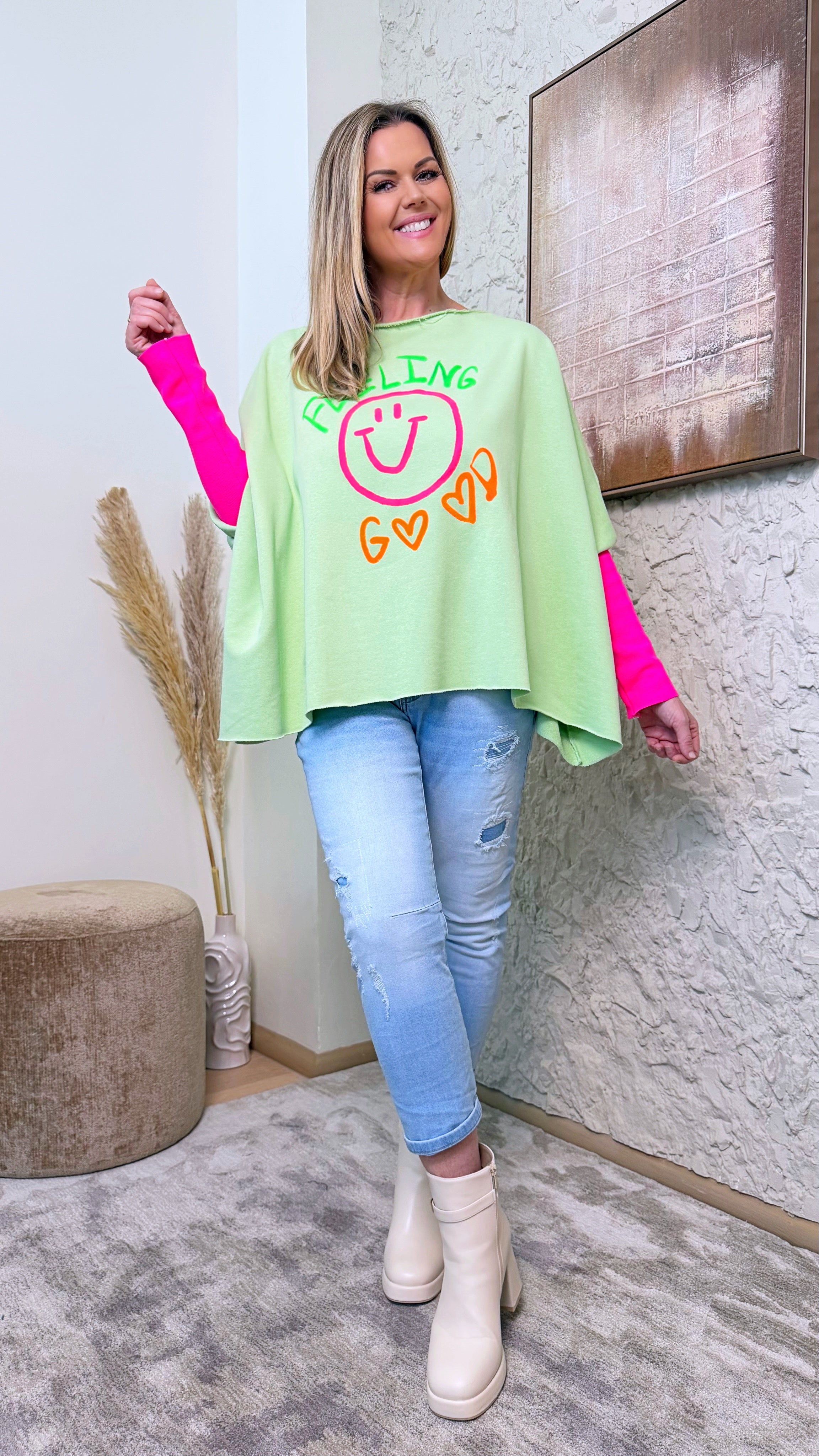 Pullover Happy Energy *Apfelgrün*