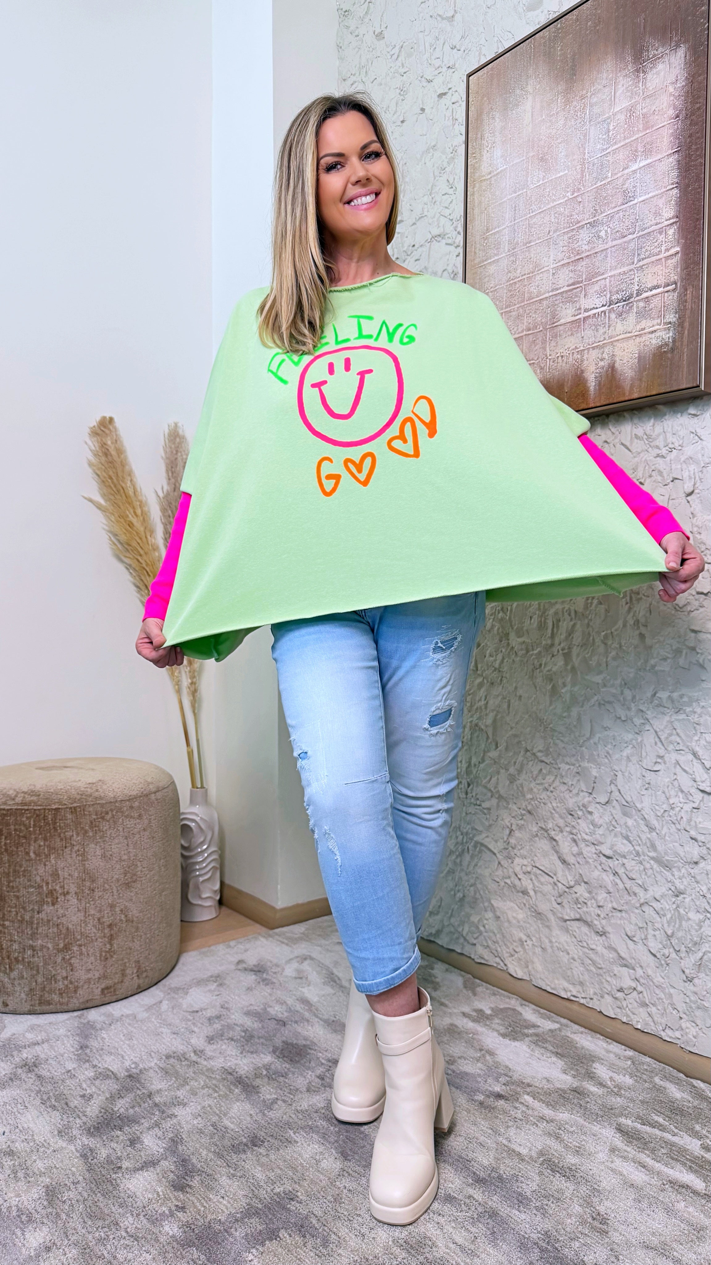 Pullover Happy Energy *Apfelgrün*