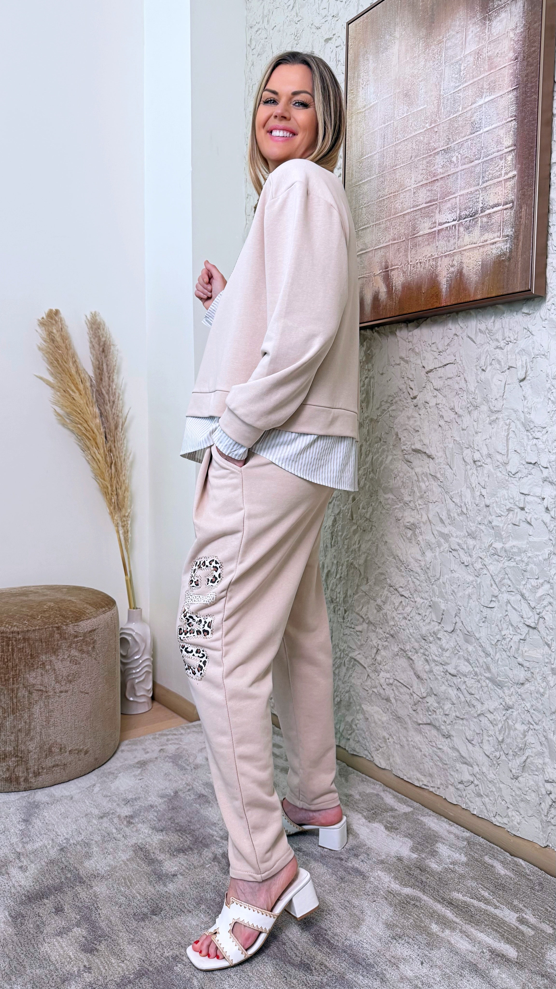 Sweathose Ciao Leo *Beige*