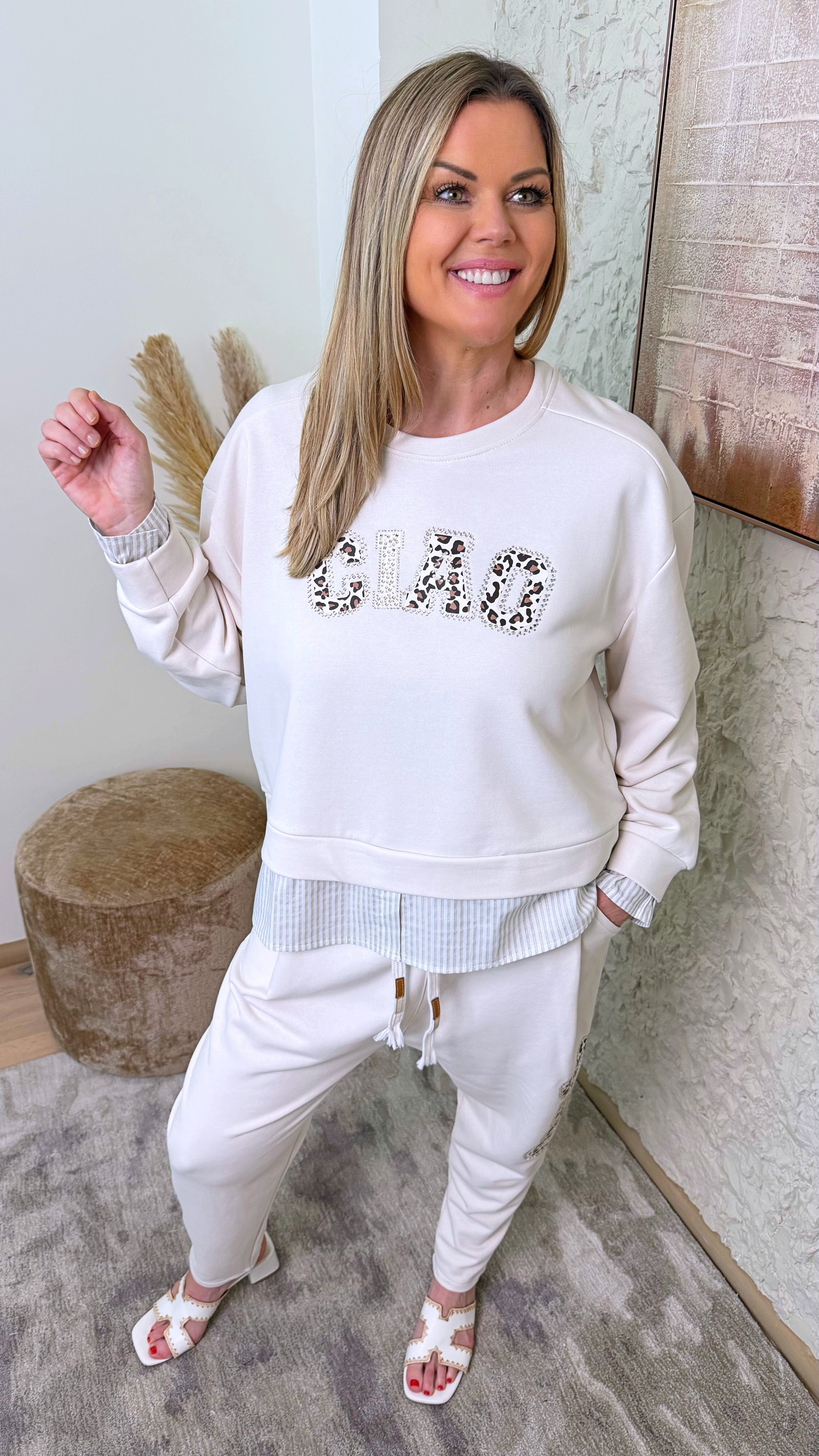 Sweatshirt Ciao Leo *Creme*