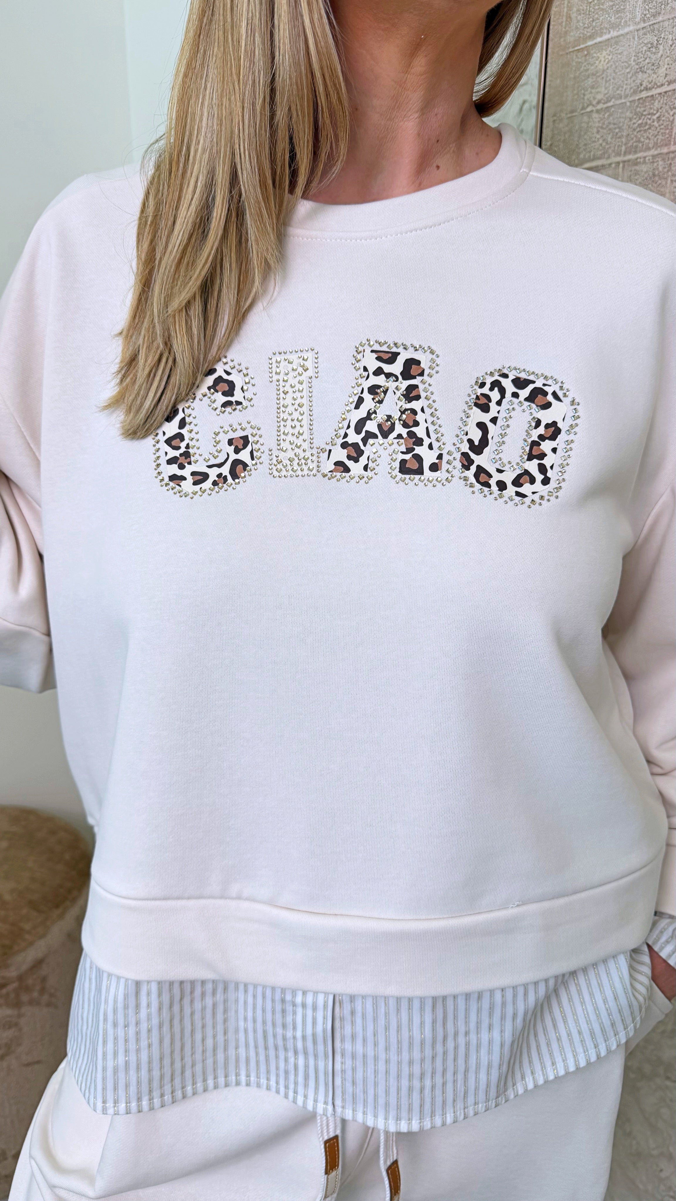 Sweatshirt Ciao Leo *Creme*