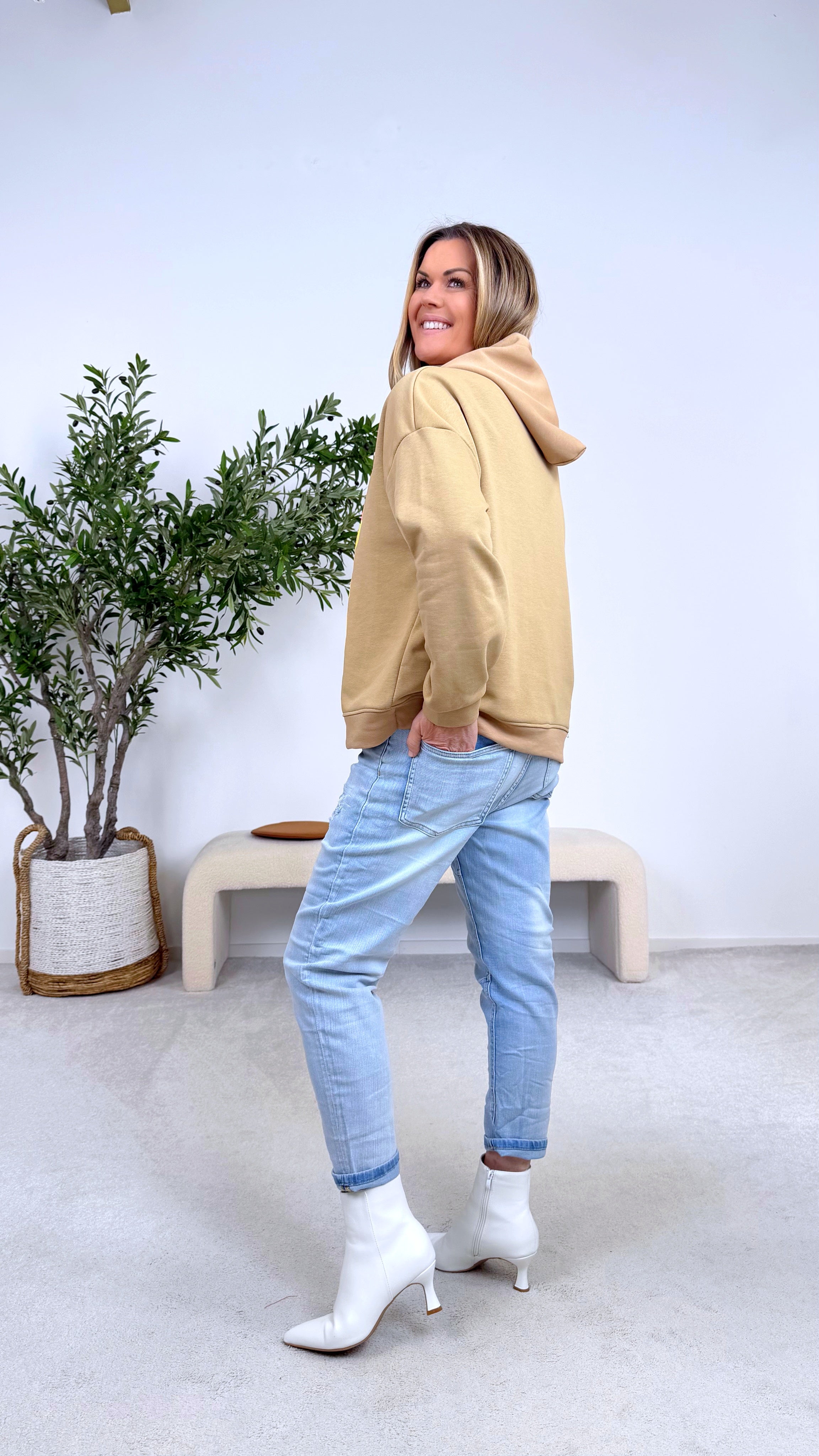 Hoodie Paint Splash *Camel*