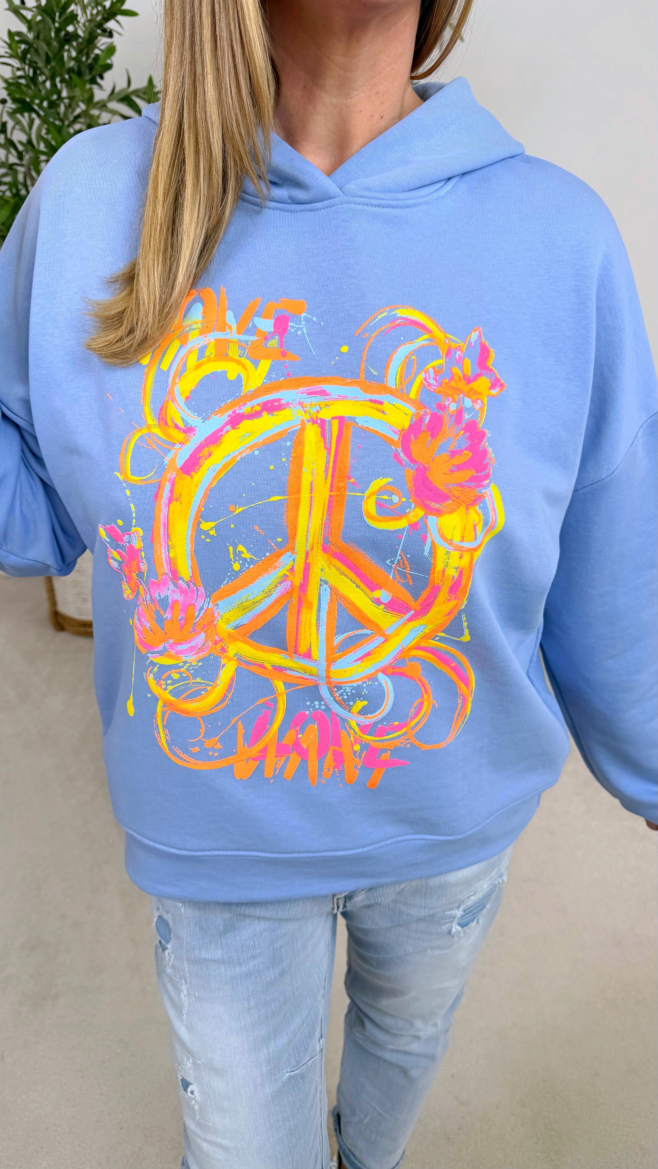 Hoodie Paint Splash *Blau*