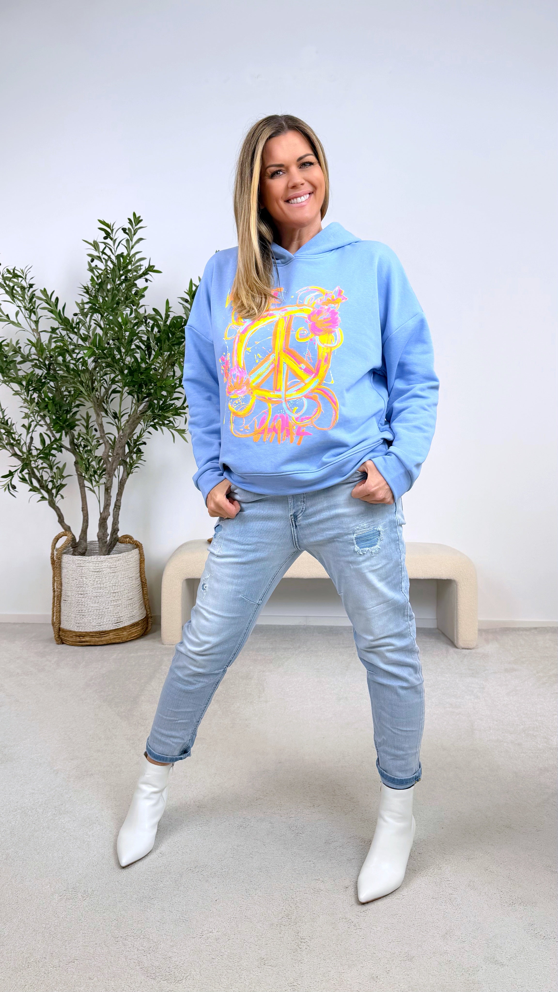 Hoodie Paint Splash *Blau*