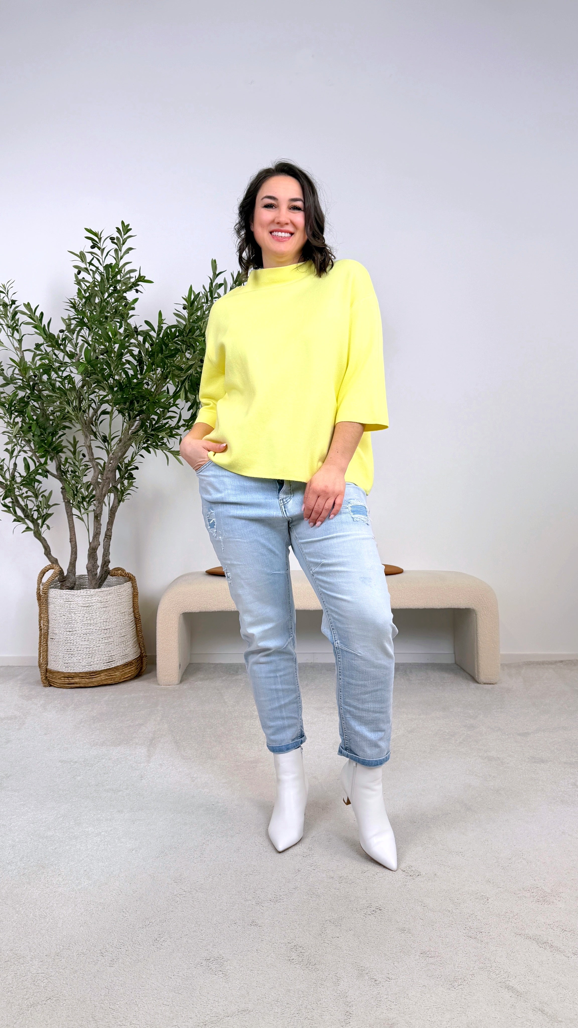 Strickshirt Clean Chic *Gelb*