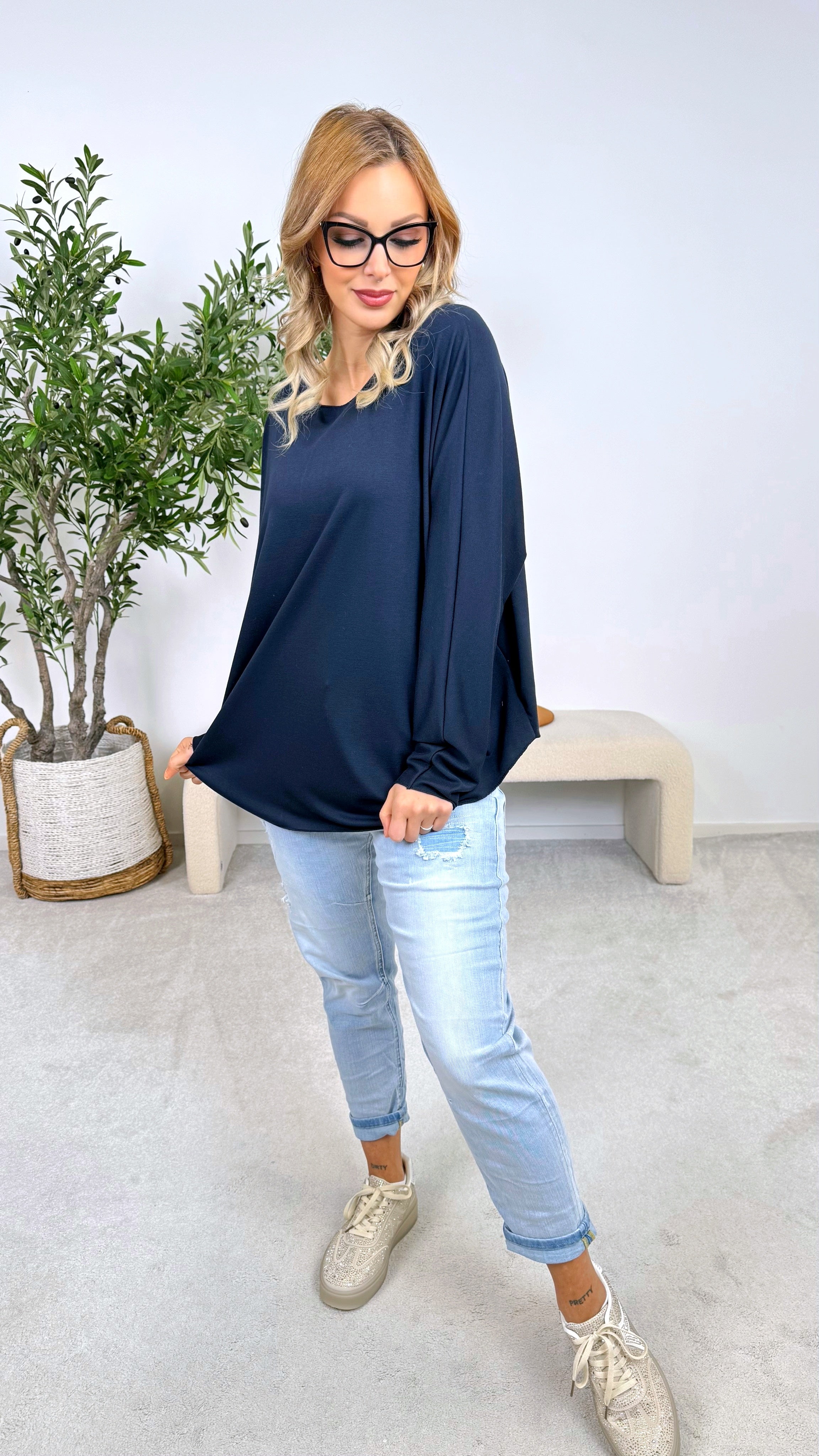 Langarmshirt Anouk *Dunkelblau*