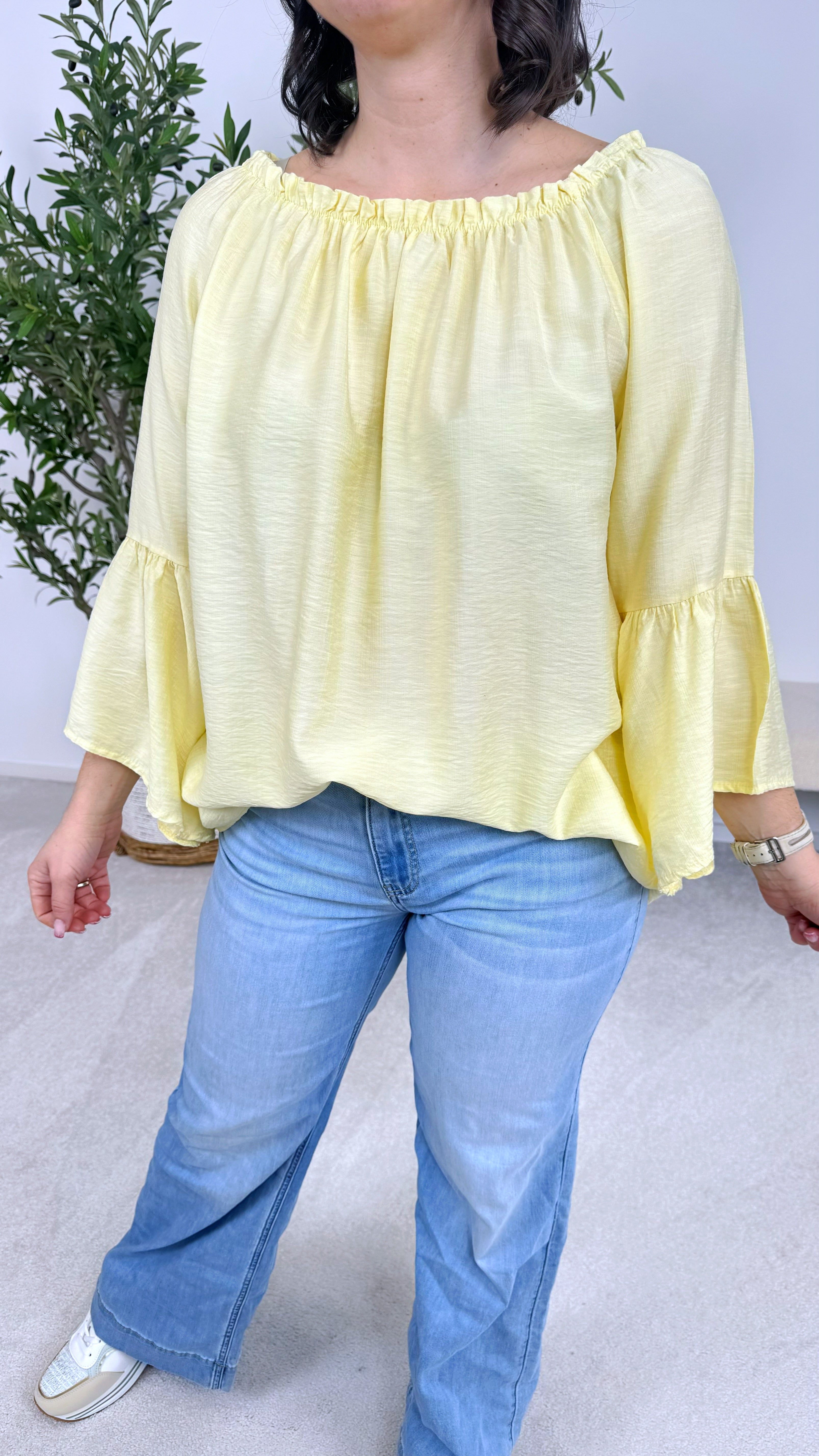 Blusenshirt Lovely Escape *Gelb*(lieferbar ab 7.2.26)