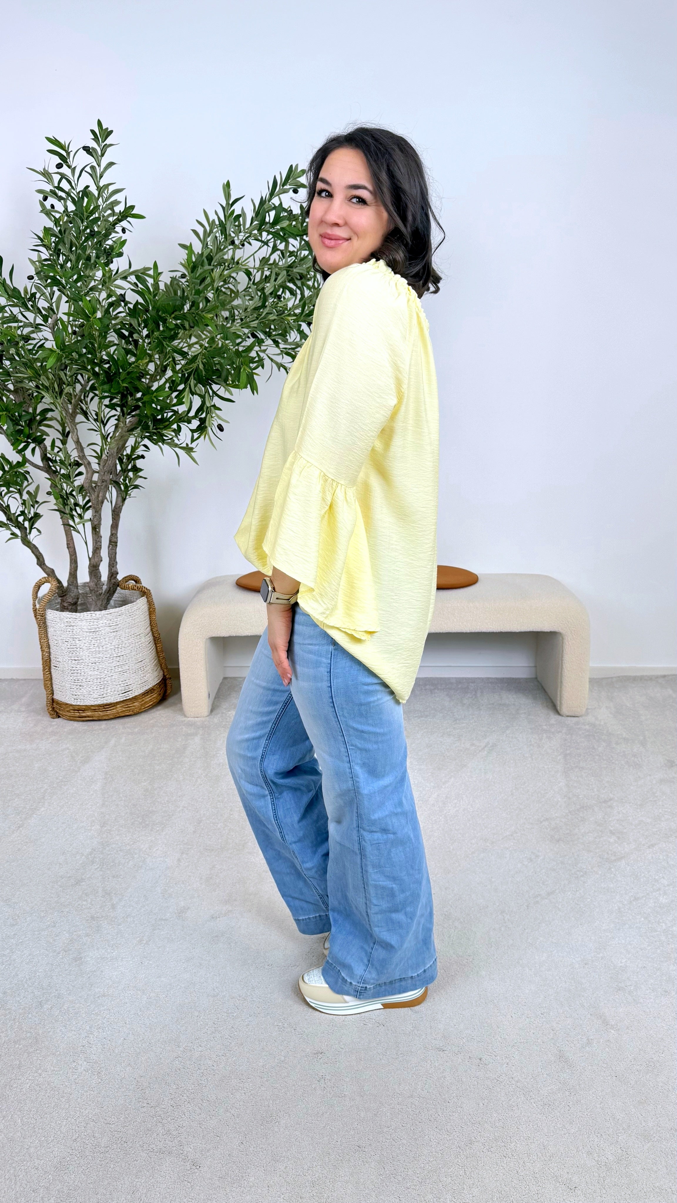 Blusenshirt Lovely Escape *Gelb*(lieferbar ab 7.2.26)