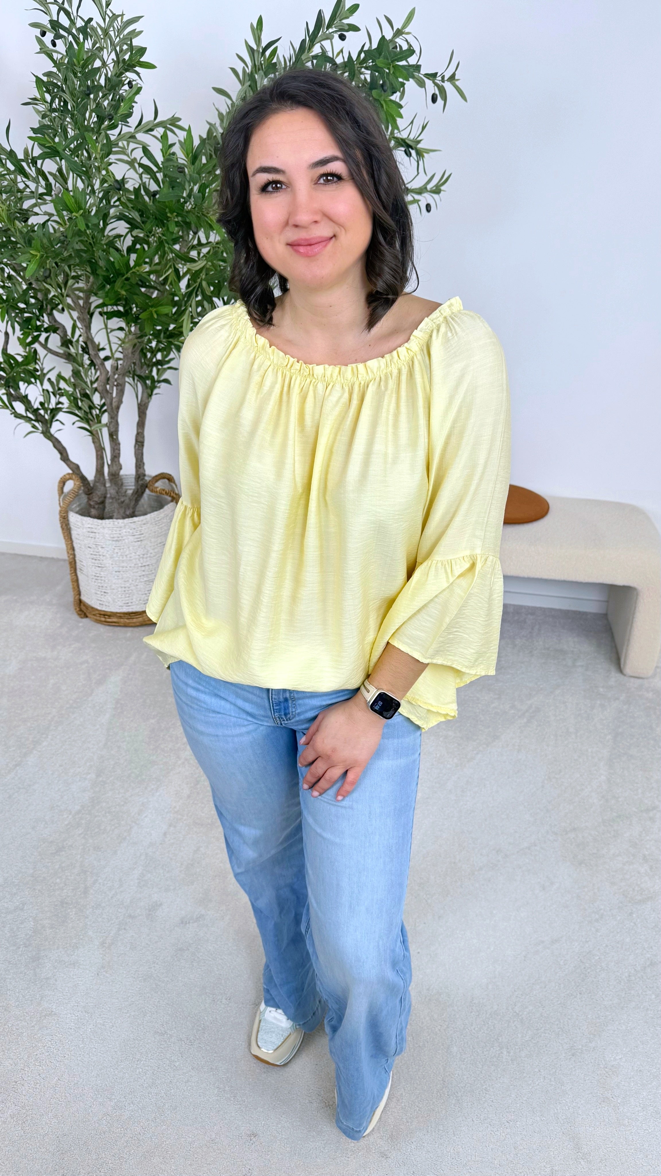 Blusenshirt Lovely Escape *Gelb*(lieferbar ab 7.2.26)