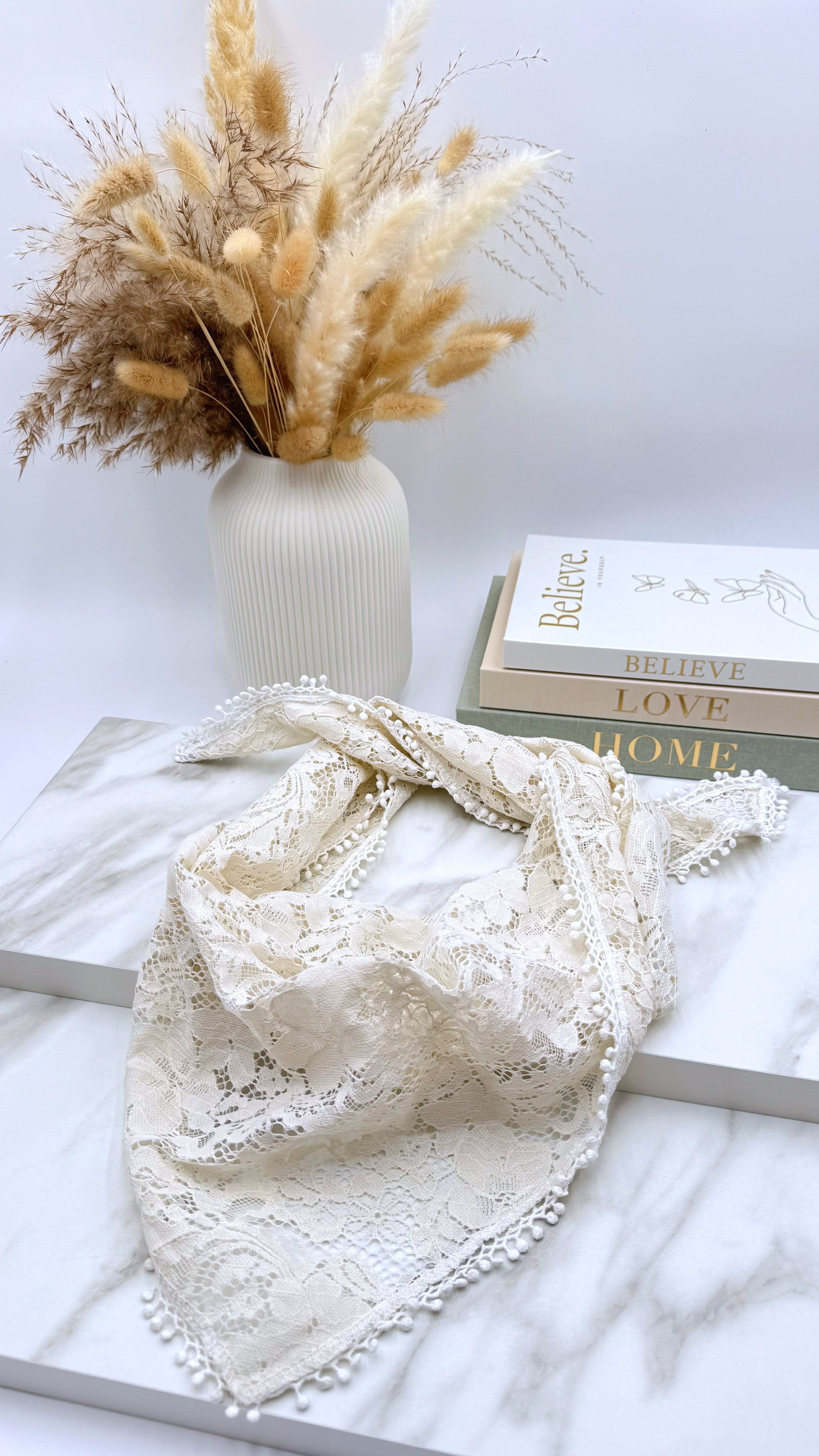 Spitzentuch Dreamy Details *Creme*