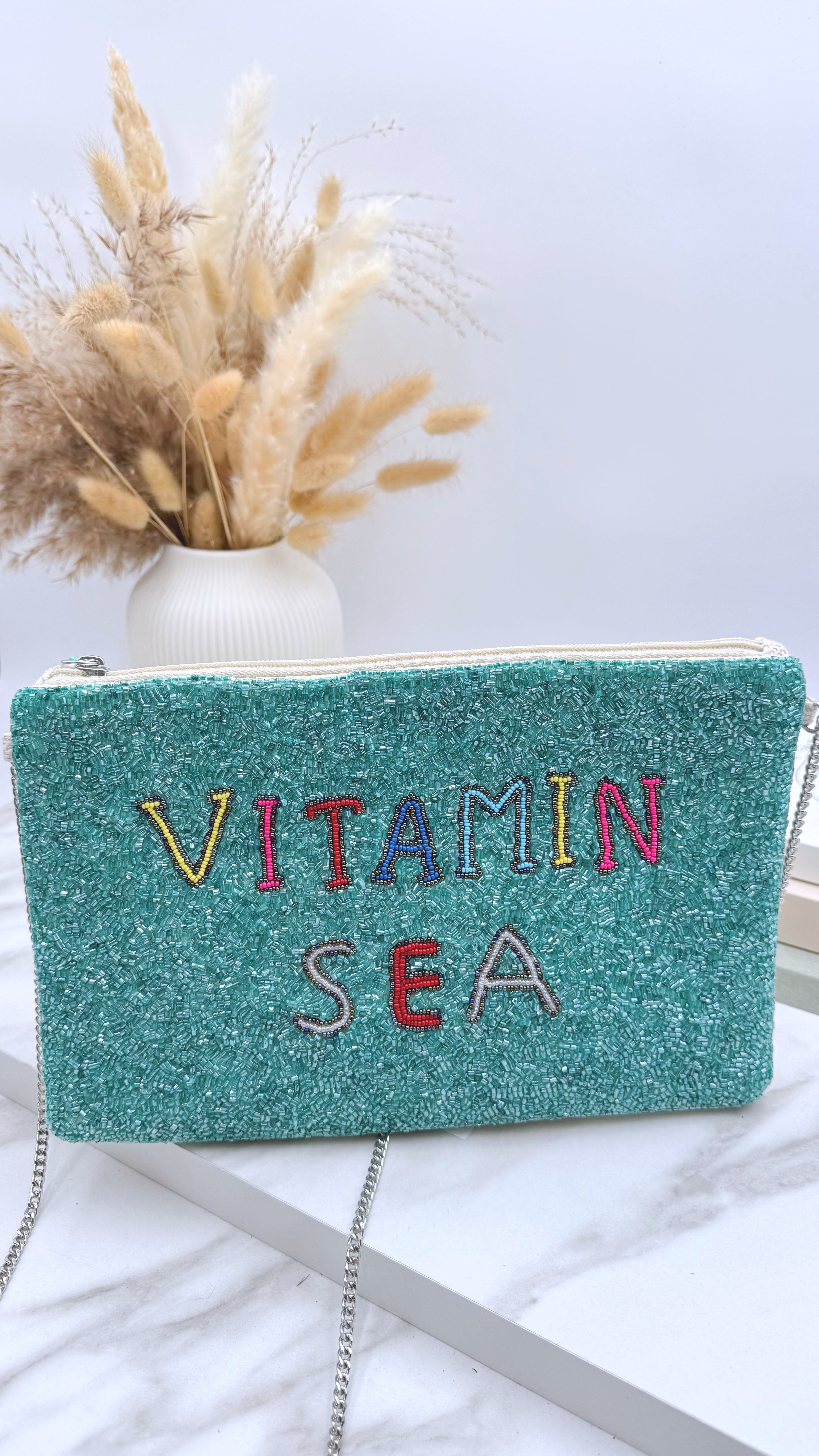 Clutch Vitamin Sea *Groß* Türkis