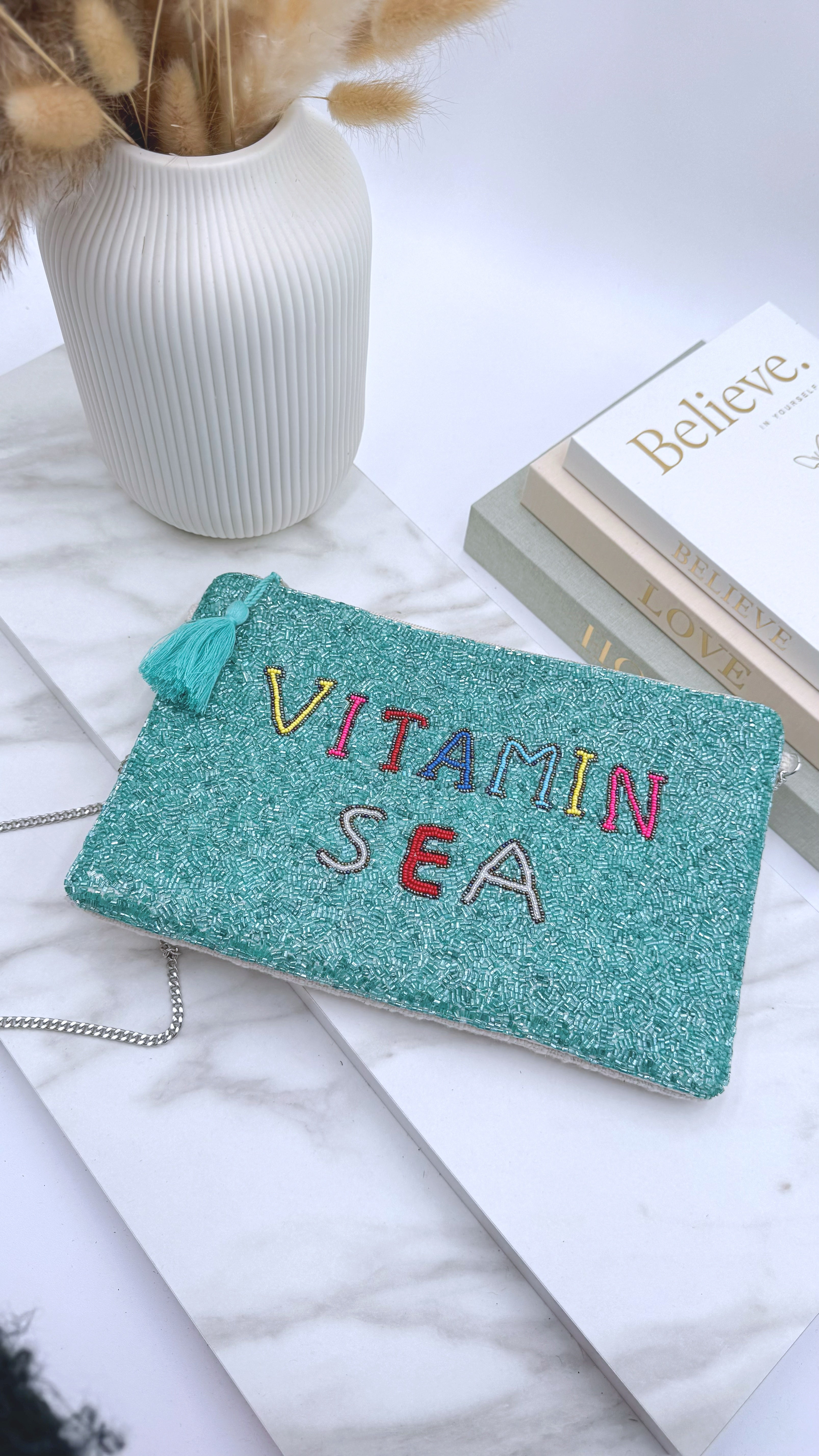Clutch Vitamin Sea *Groß* Türkis