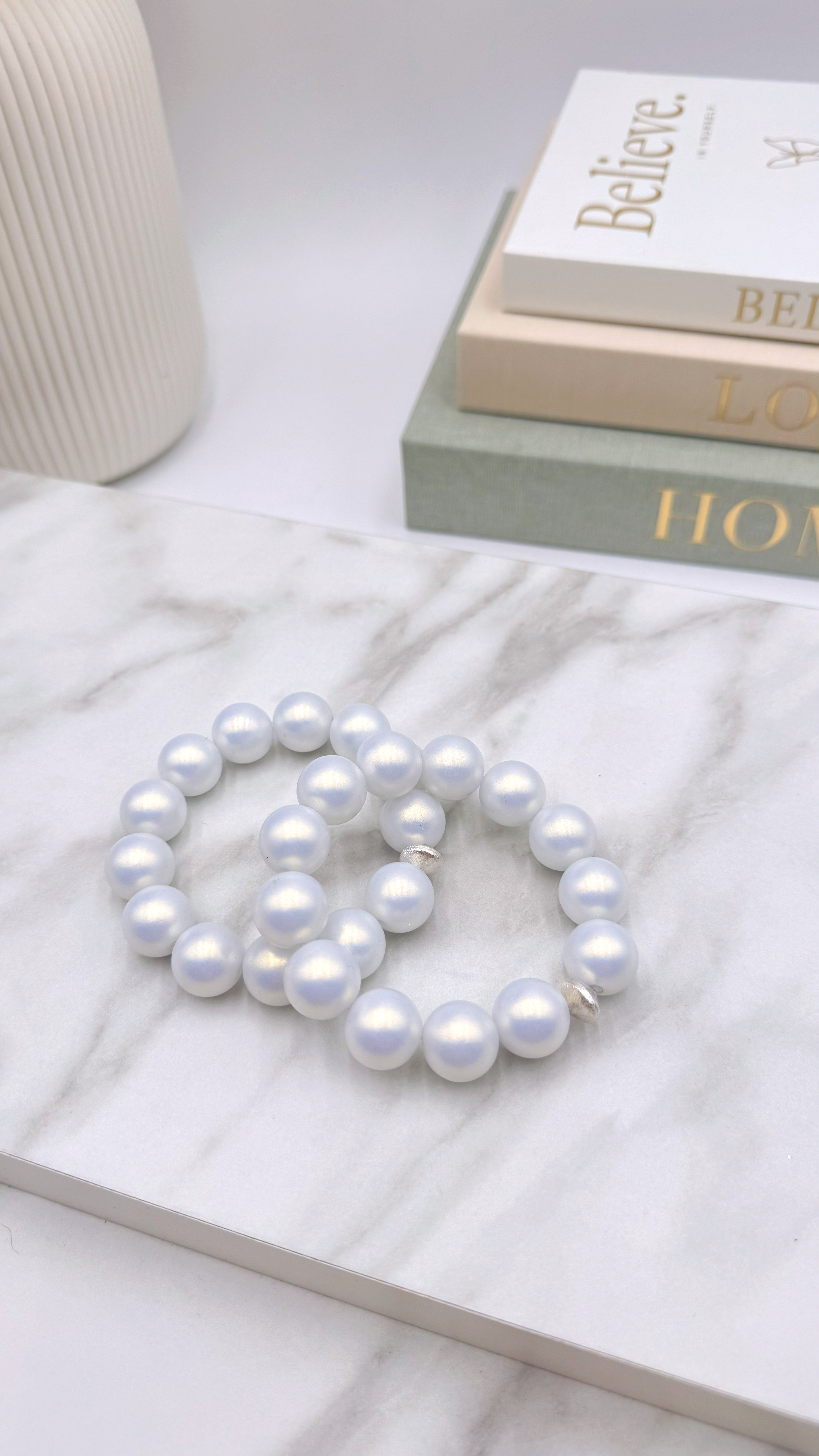 Perlenarmband Fresh Vibes *Weiß*