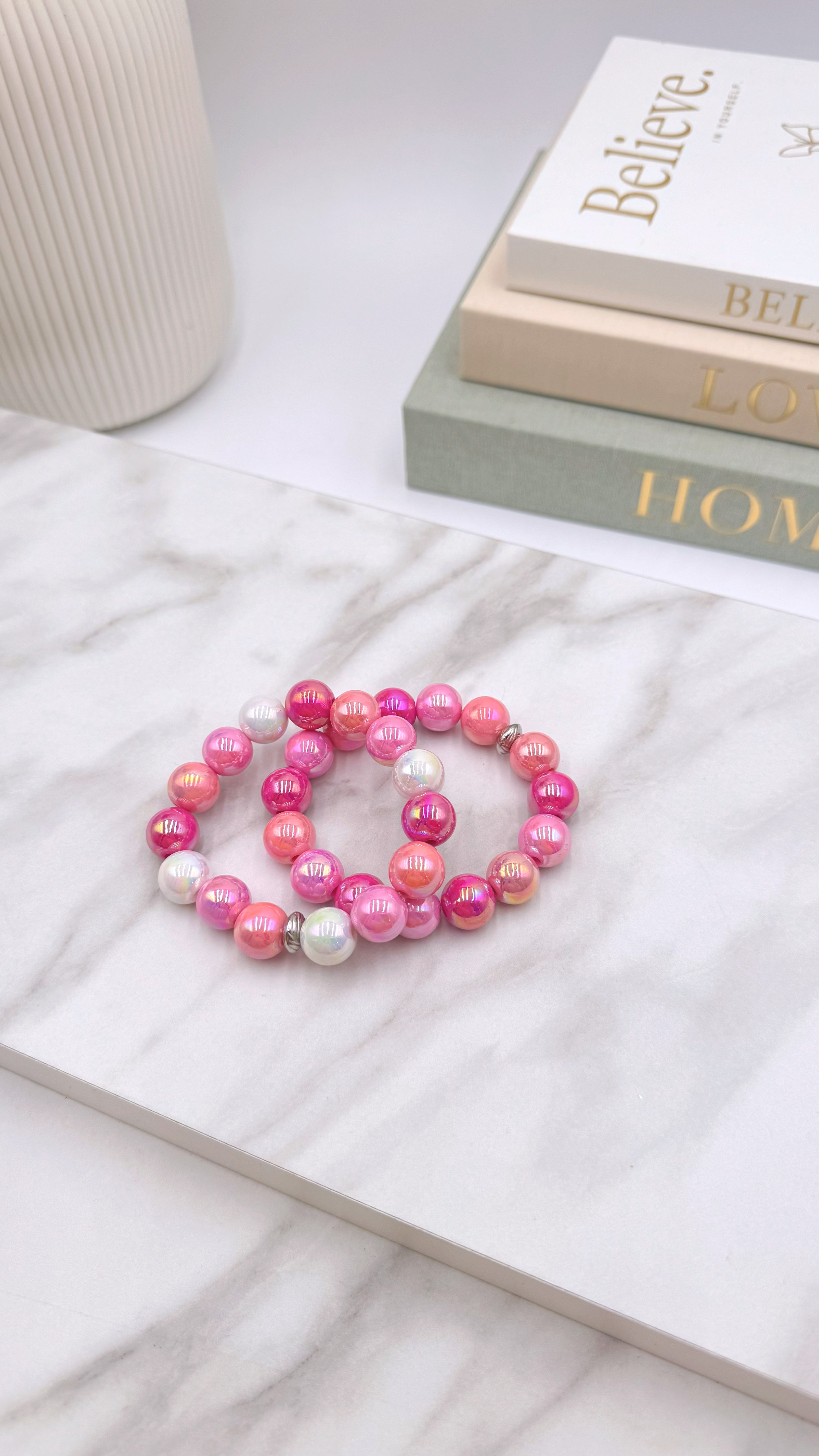 Perlenarmband Joy Vibes *Pink*