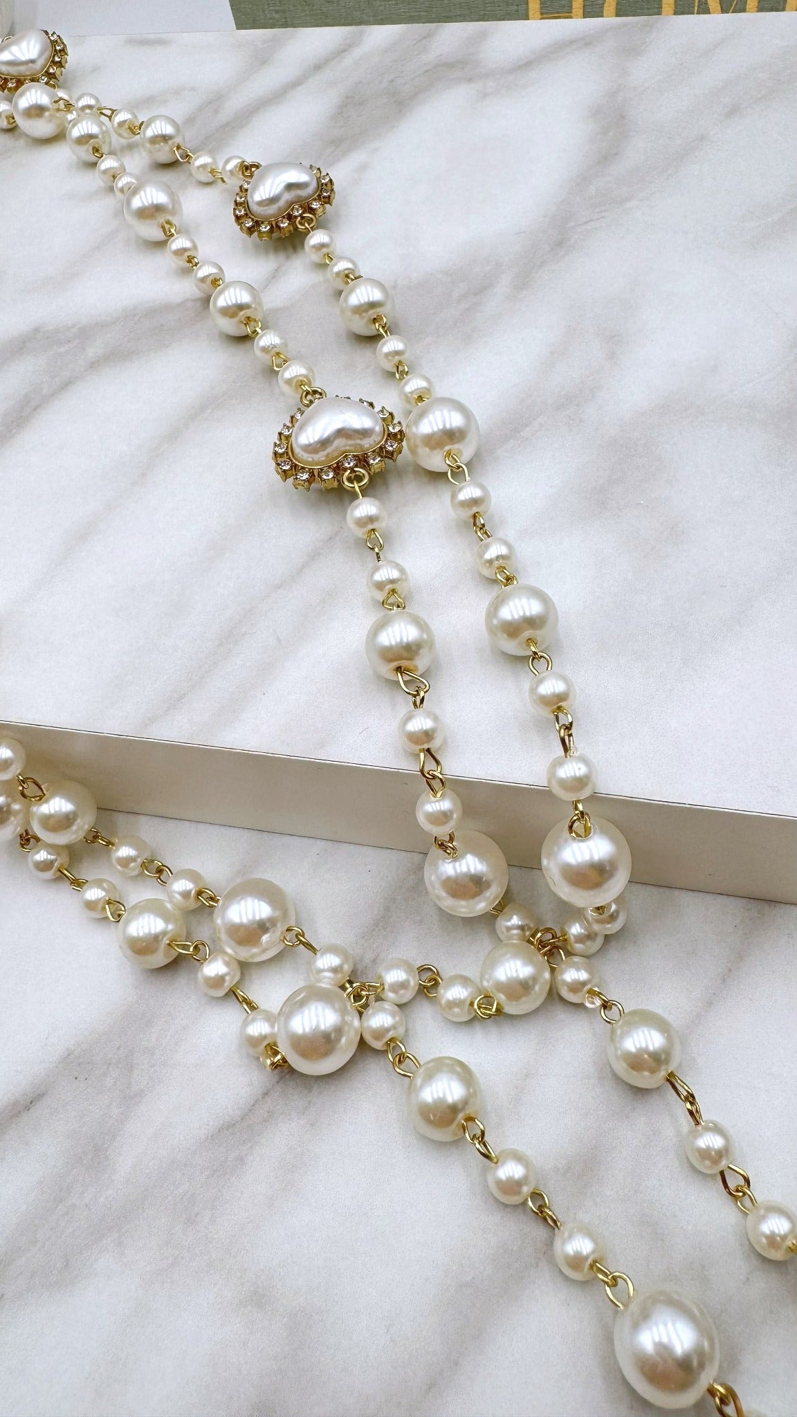 Lange Halskette Pearl Queen