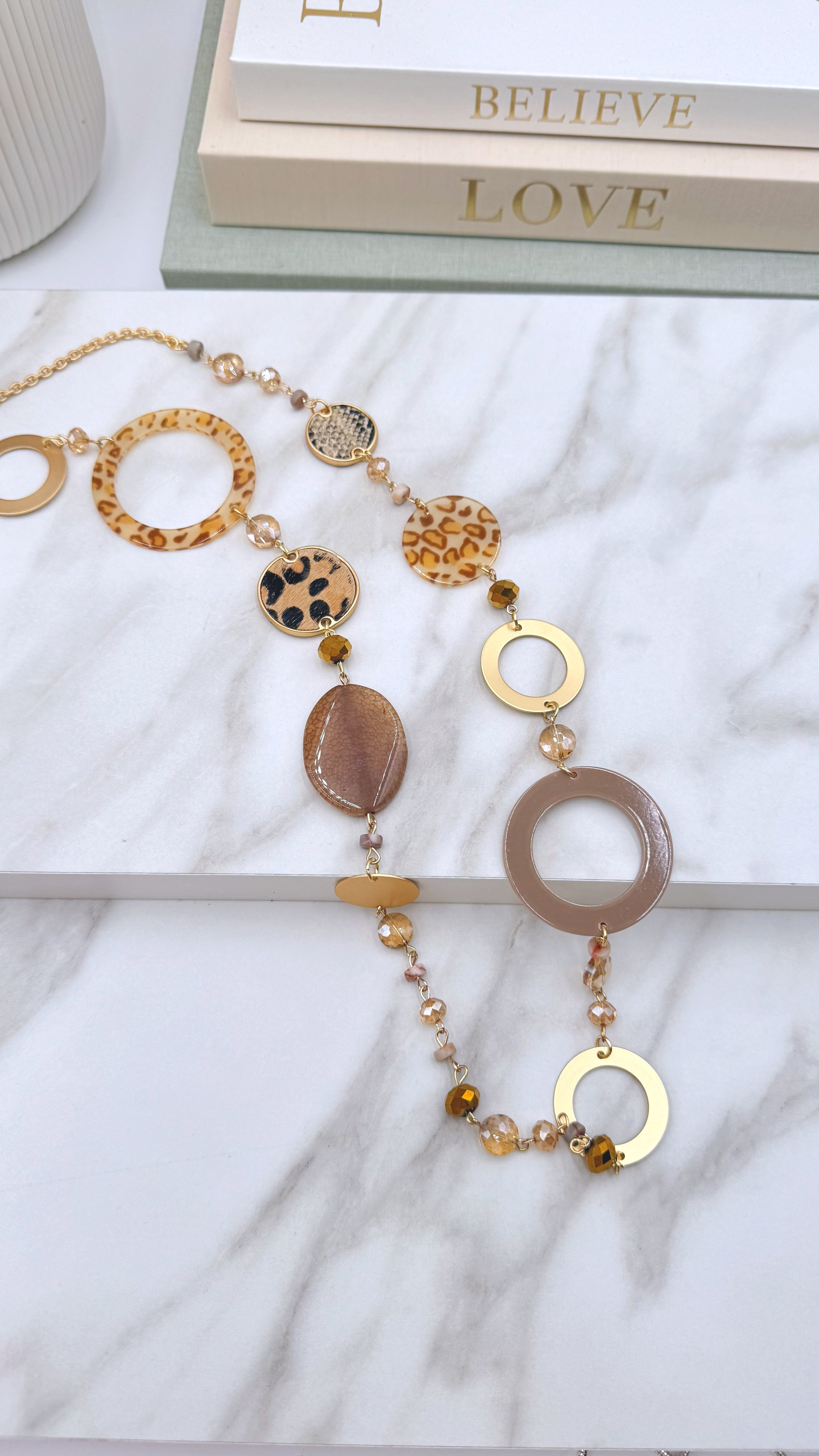 Lange Halskette Golden Leo