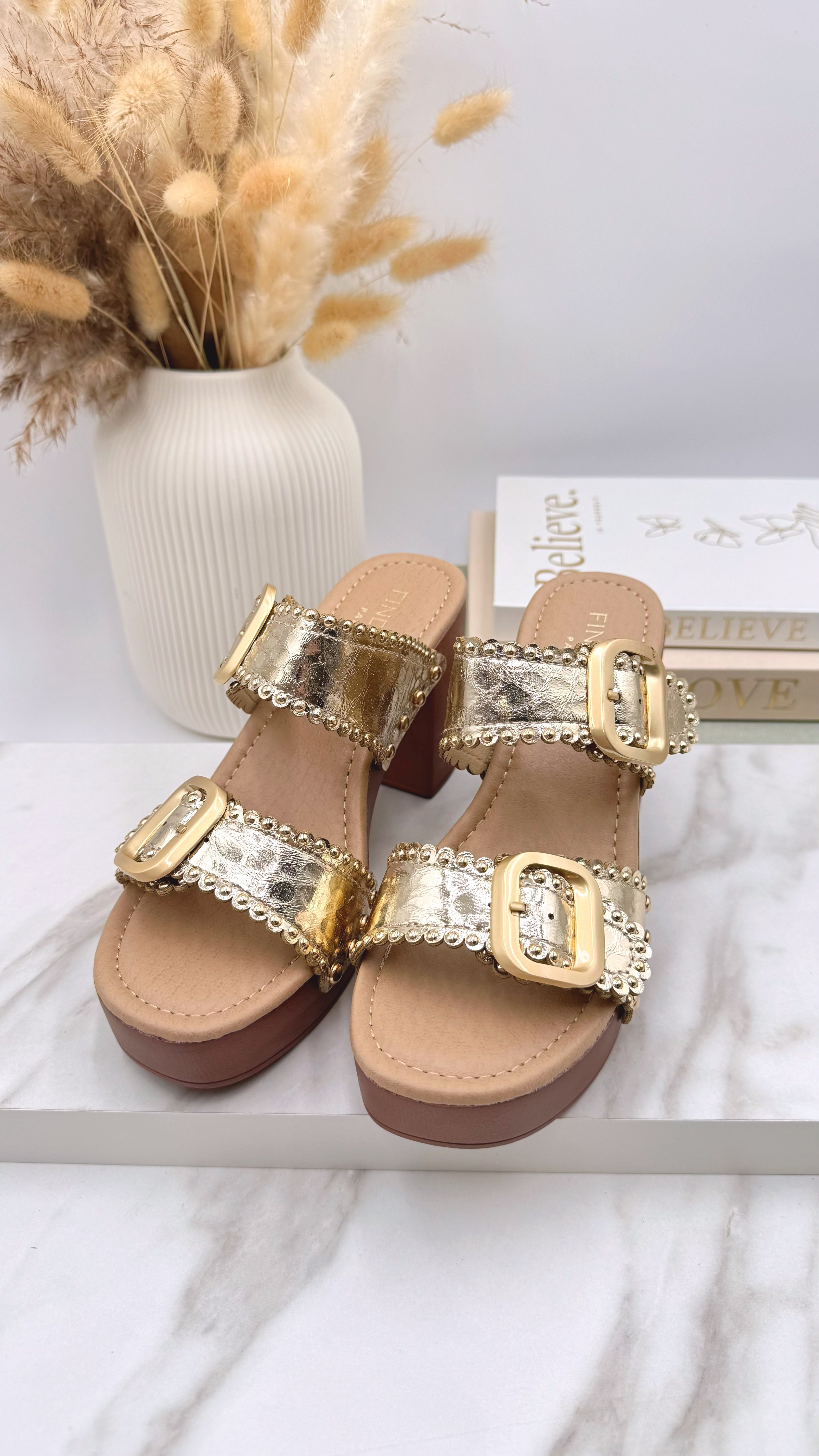 Absatzsandale Bold Glam *Gold*