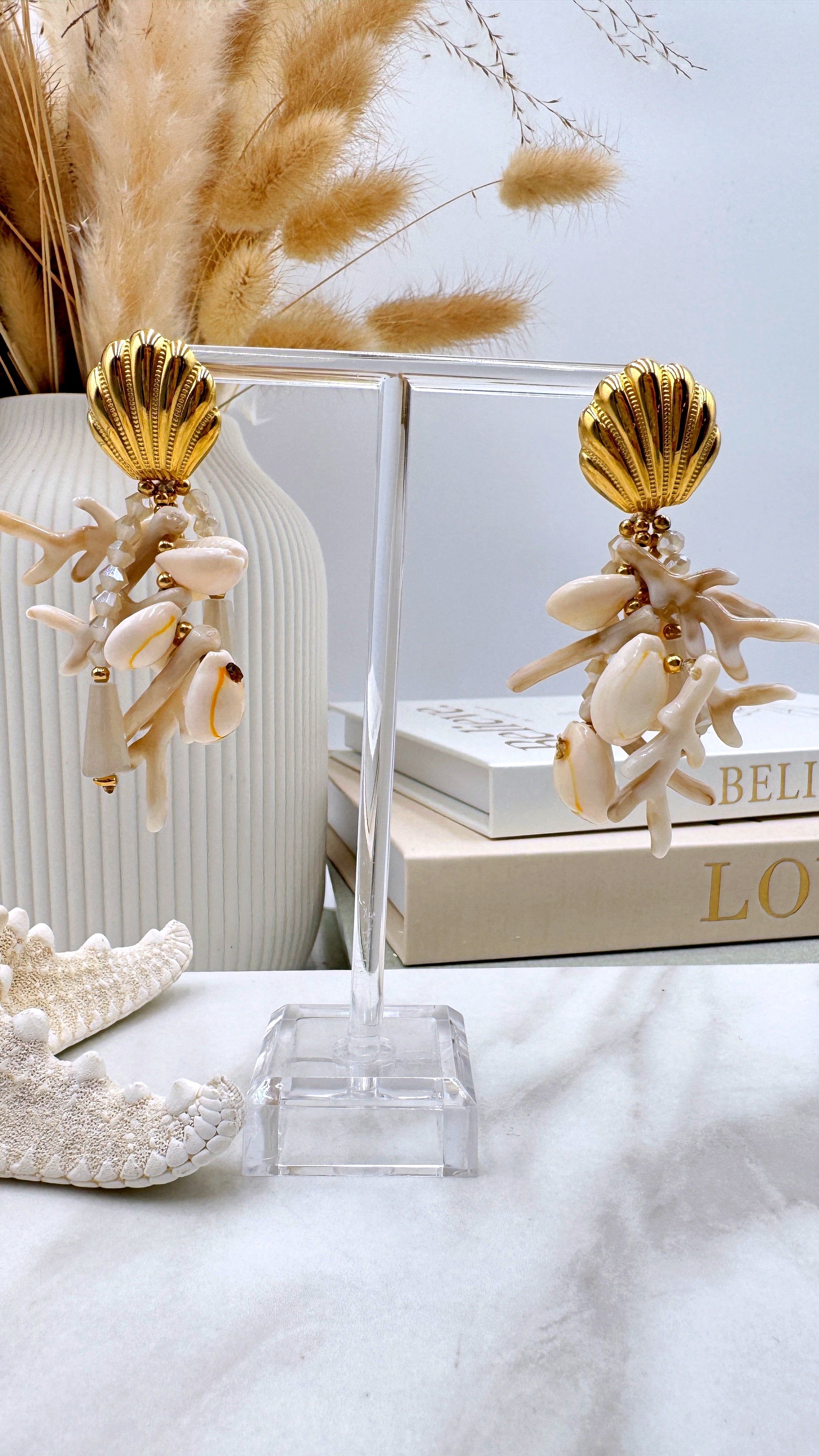 Ohrringe Beach Star *Beige*