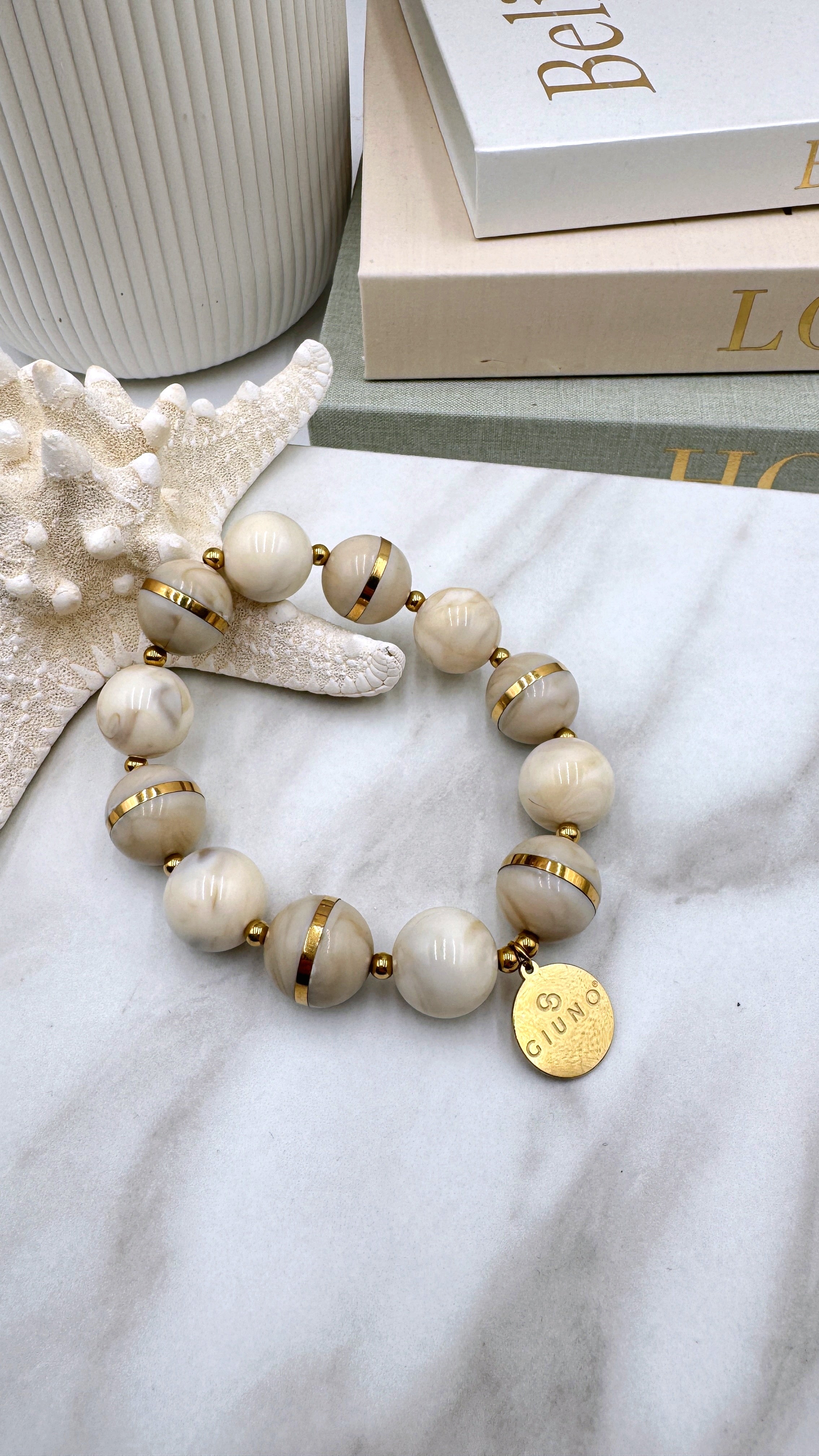 Armband Golden Marble