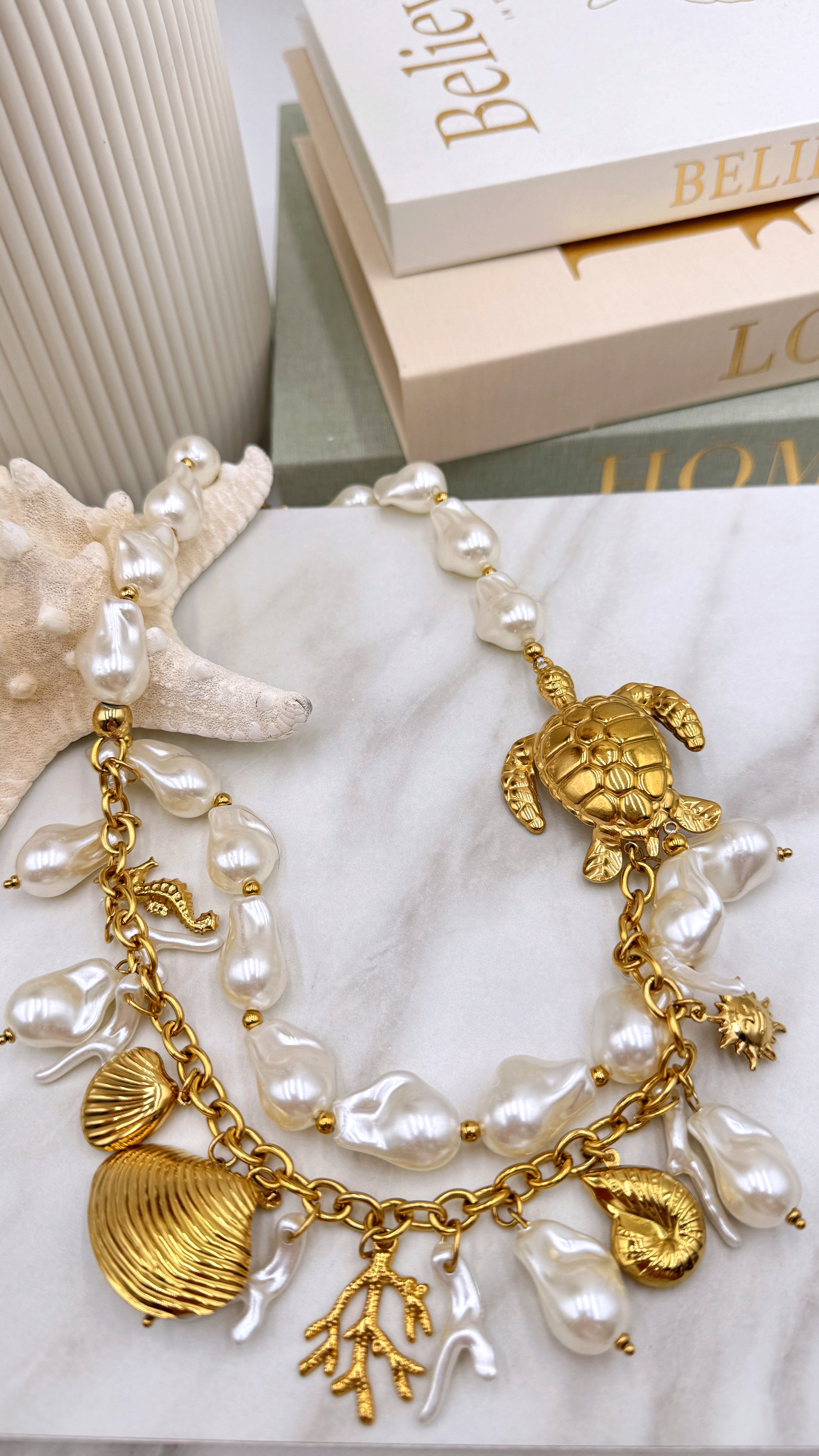 Halskette Luxury Beach Pearl