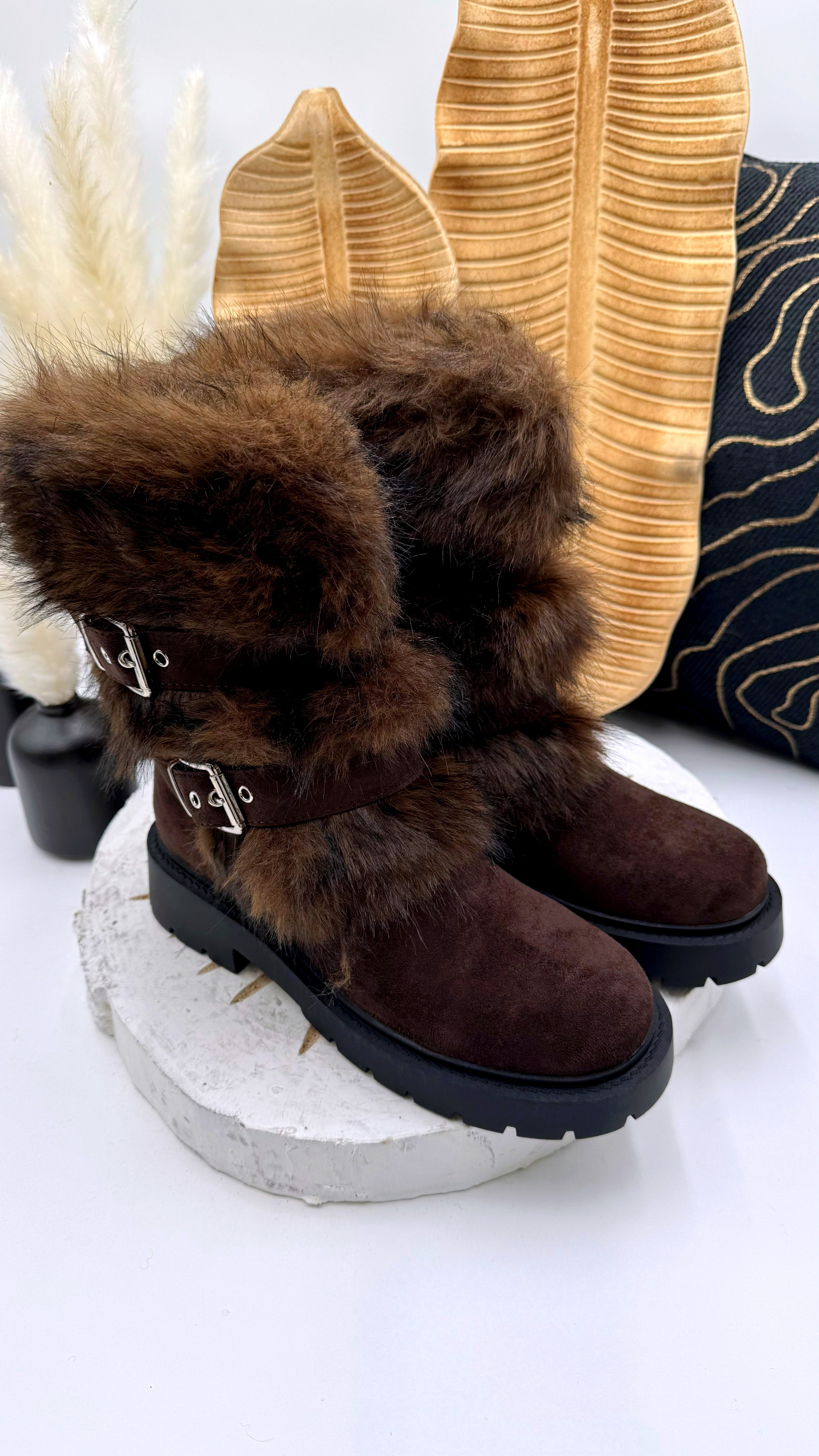Boots Winter Glam *Schoko*
