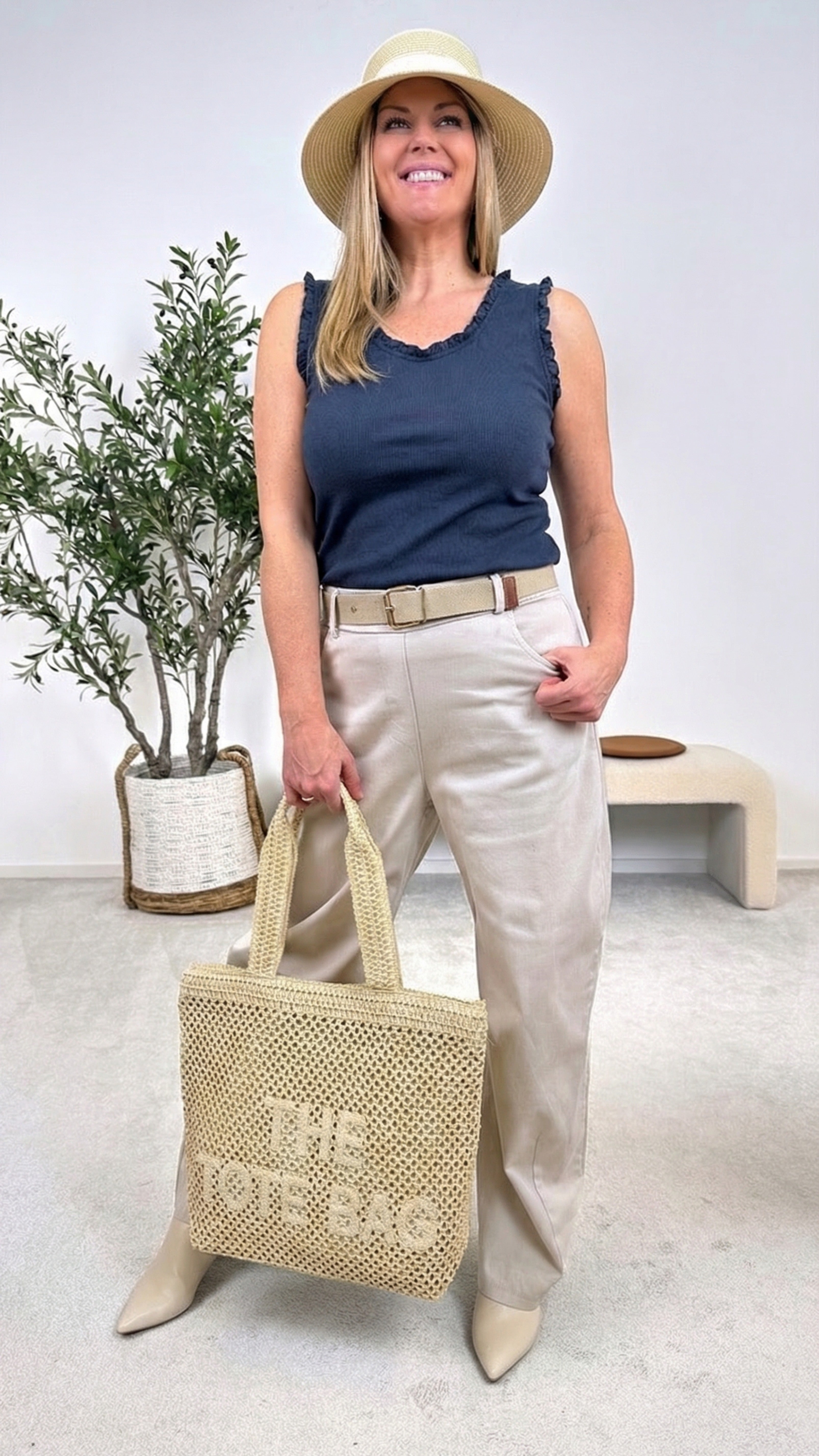 Top Lovely Basic *Dunkelblau*