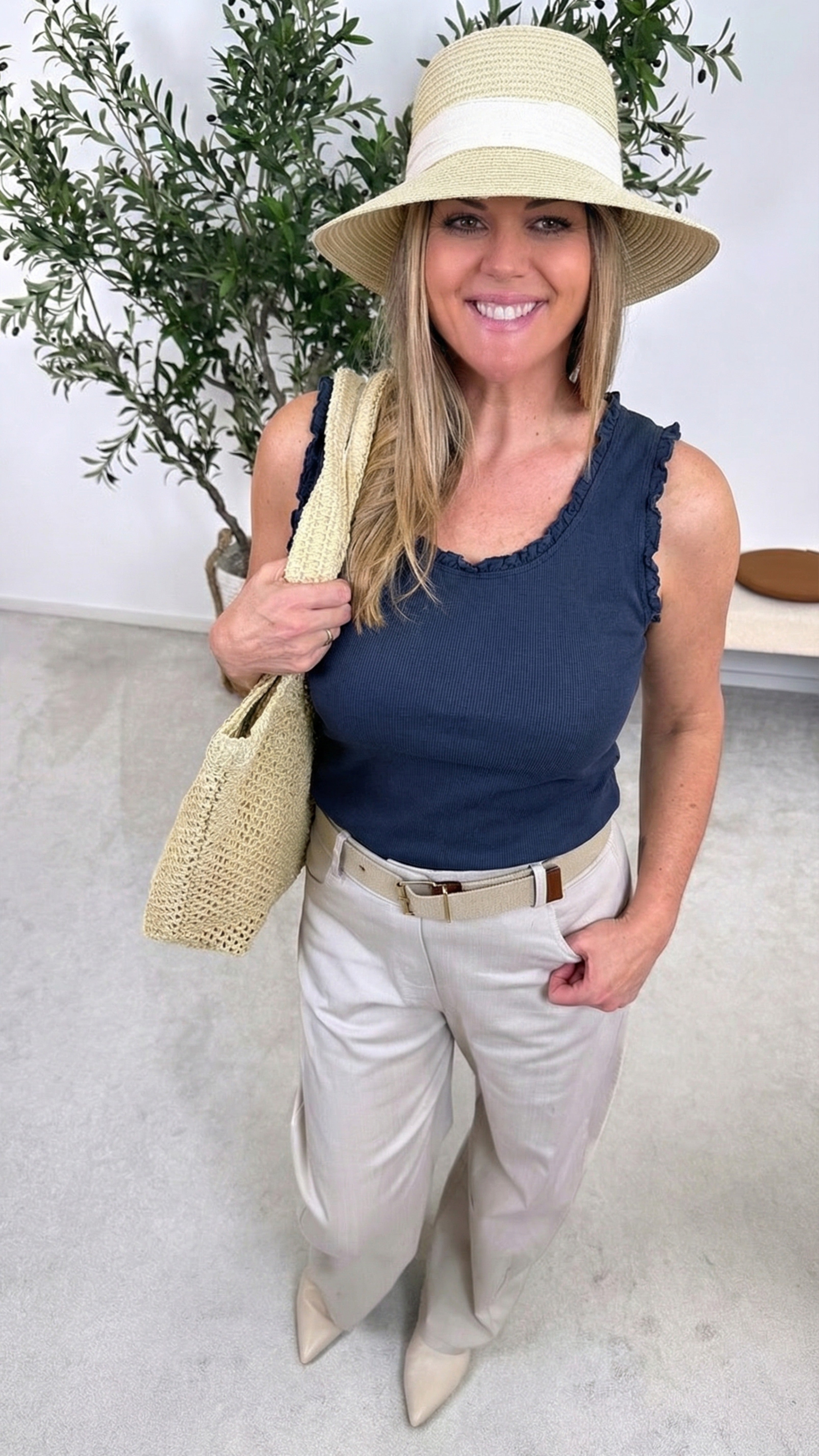 Top Lovely Basic *Dunkelblau*