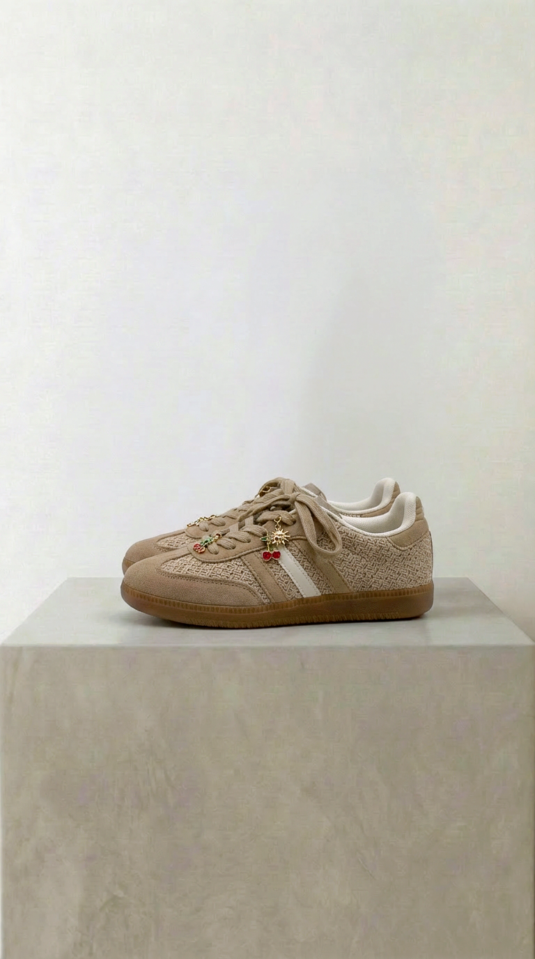 Sneaker Cute Charms *Beige*