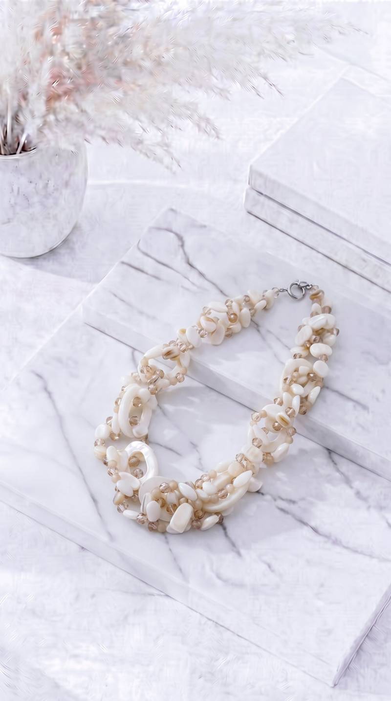 Halskette Shibori