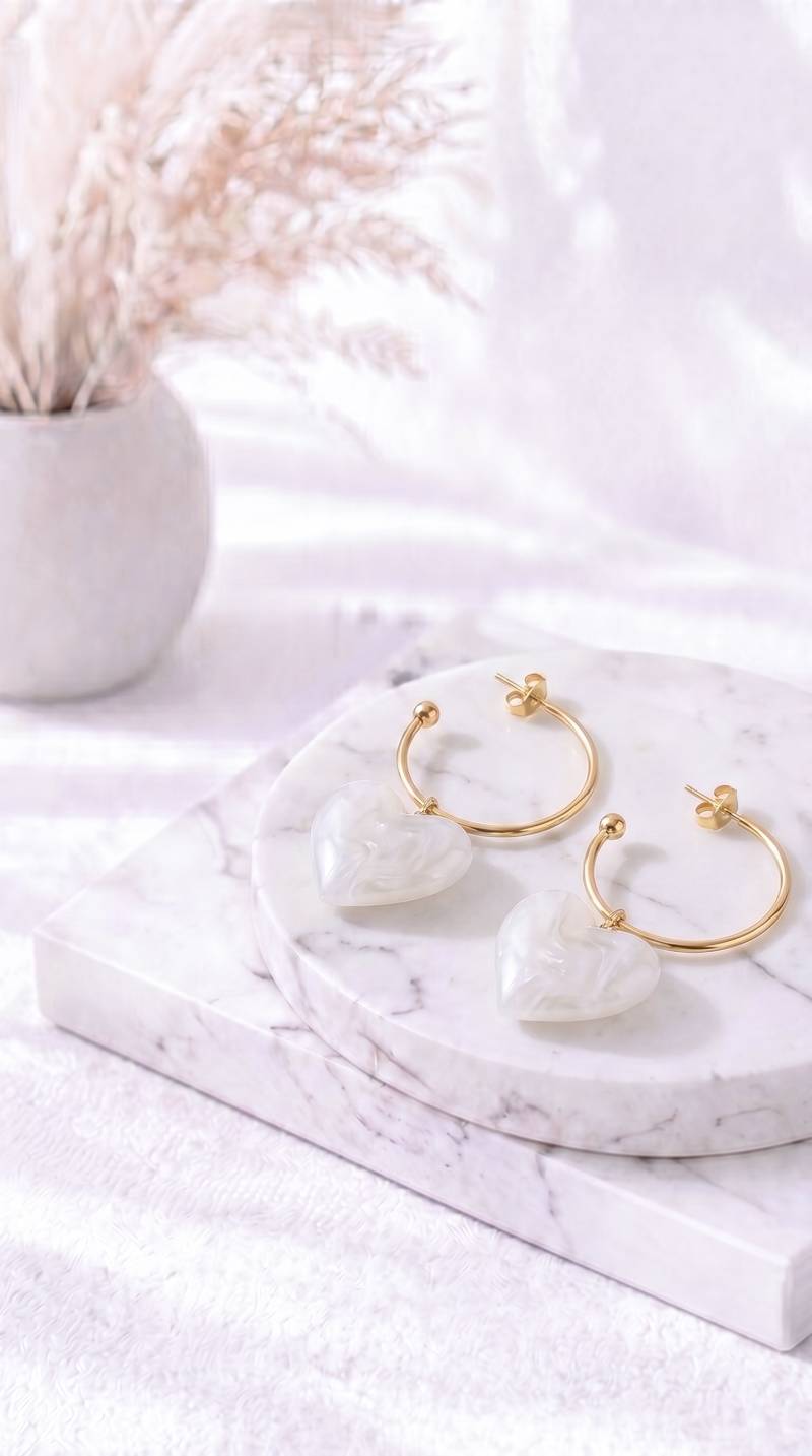 Ohrringe White Love