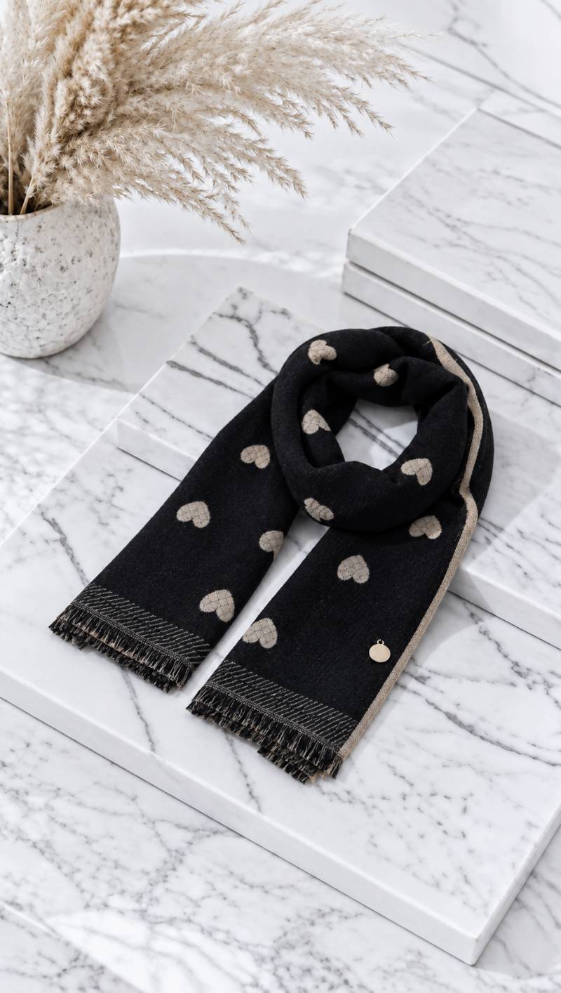 Schal Winter Love  *Schwarz* - Power of Princess
