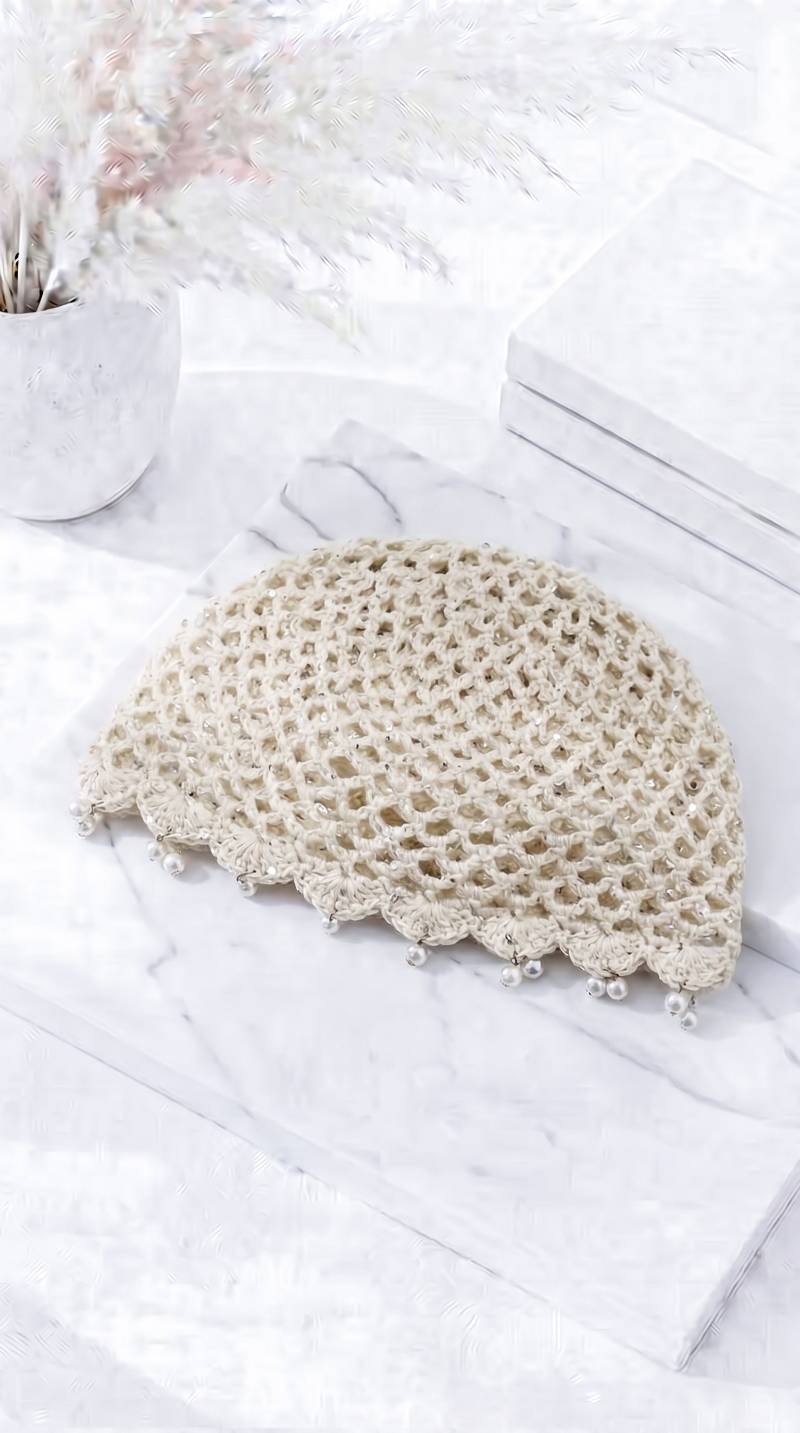 Häkel-Mütze Pearl Crochet