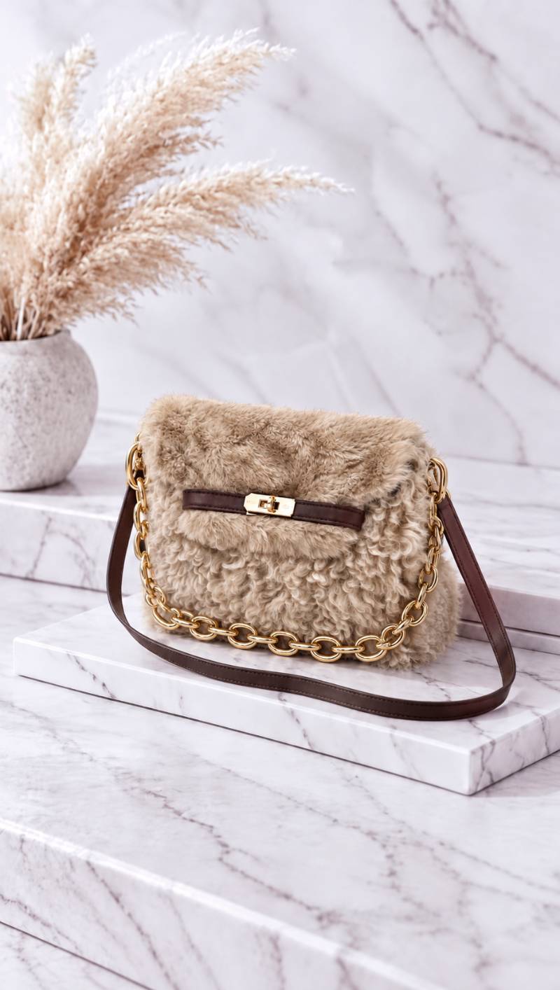 Kleine Handtasche Teddy *Taupe* - Power of Princess