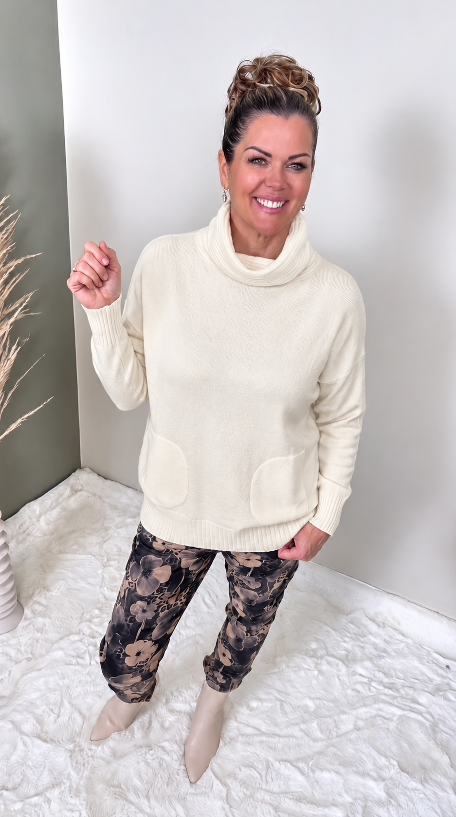 Rollkragenpullover Tabarca  *Creme*