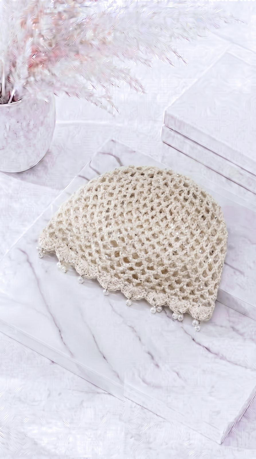 Häkel-Mütze Pearl Crochet