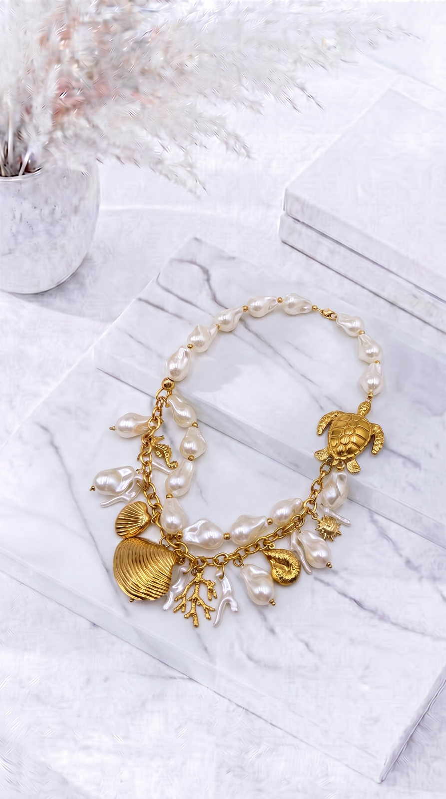 Halskette Luxury Beach Pearl