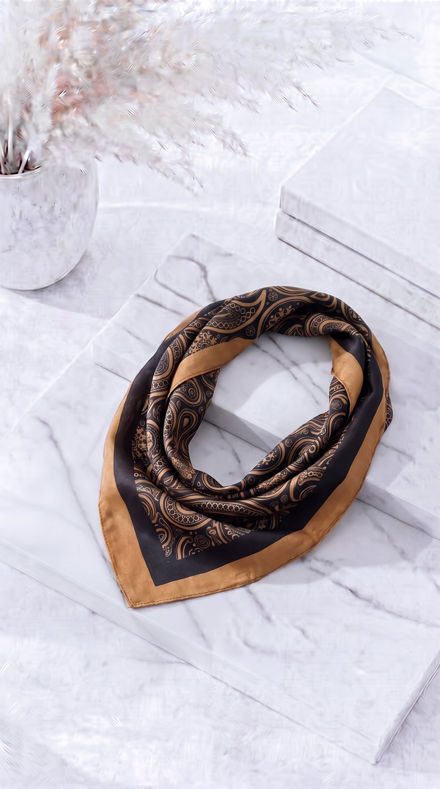 Halstuch Gold Fleur