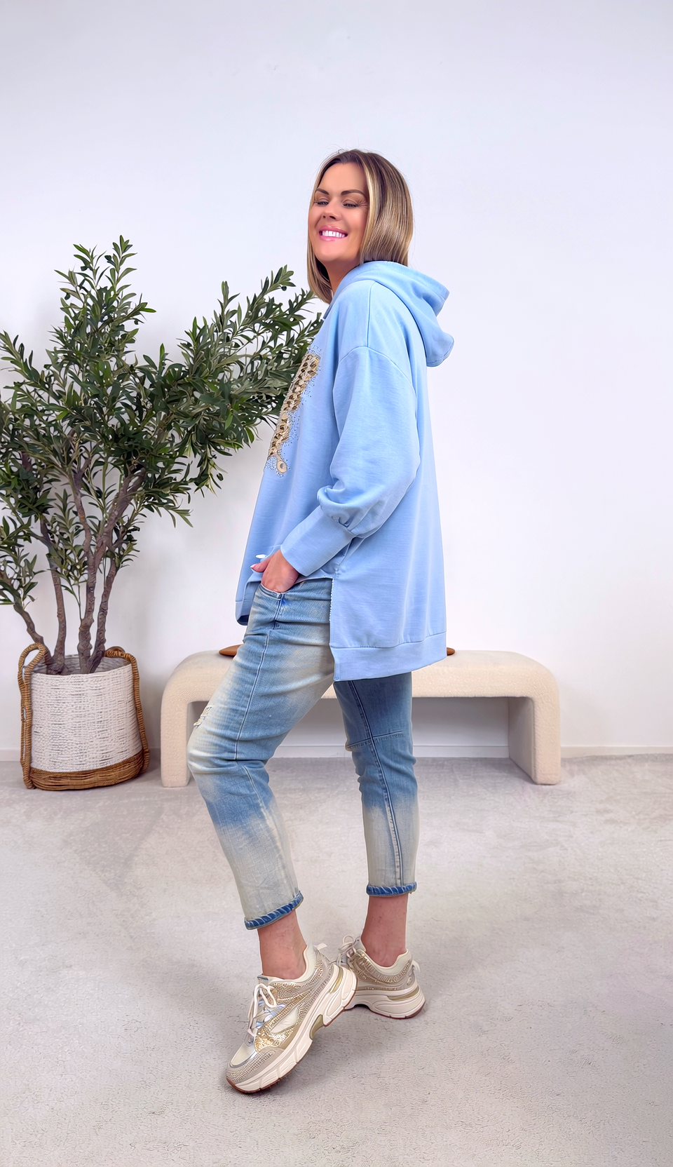 Hoodie Wings of Power *Blau*